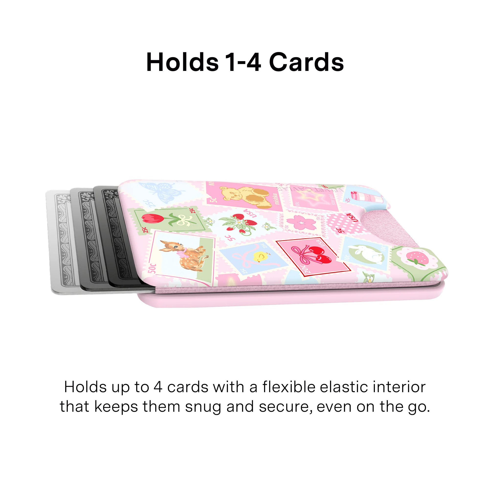Spring Whimsy Stamps Glitter MagSafe Wallet - Image 3