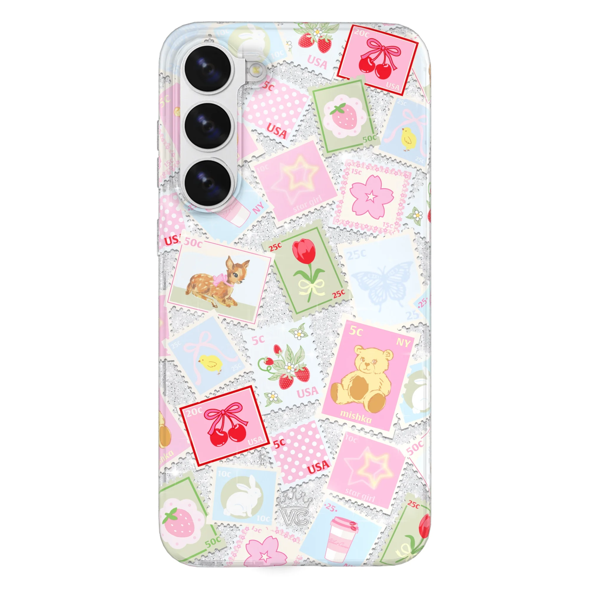 Spring Whimsy Stamps Glitter Samsung Case - Image 16