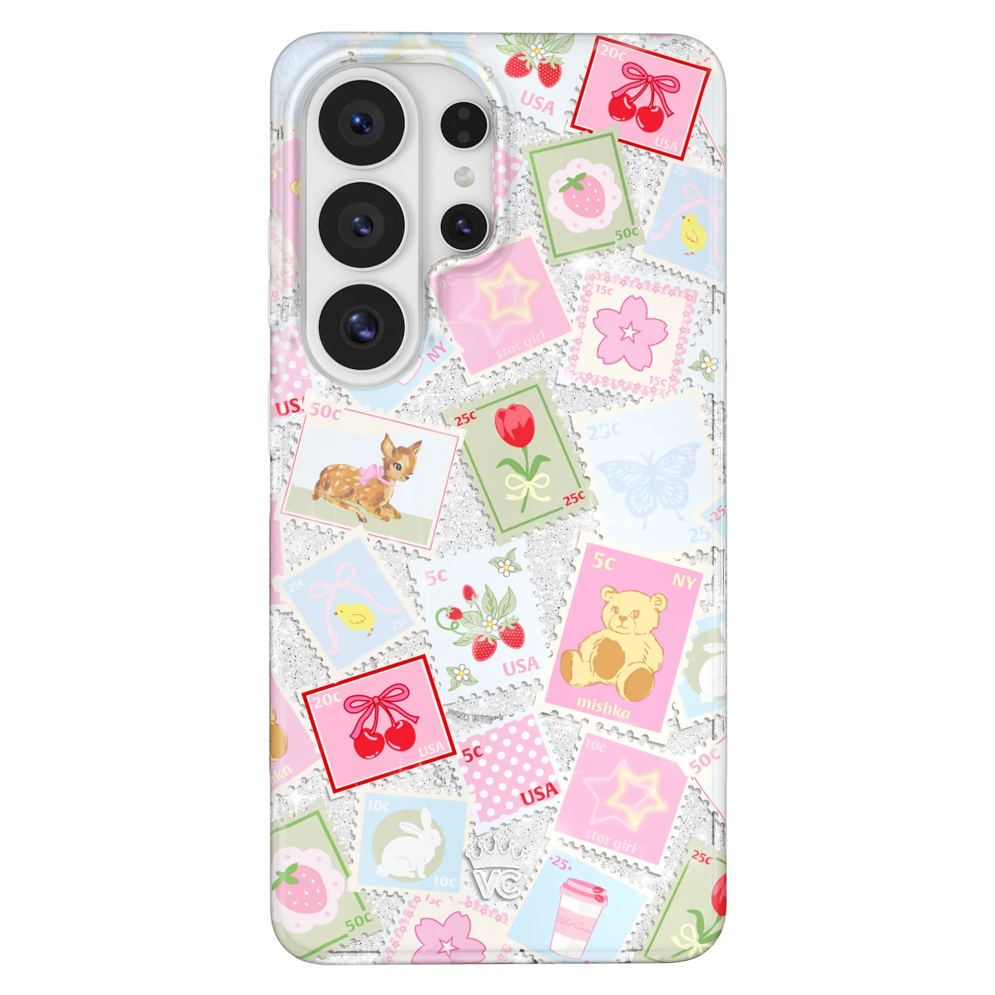 Spring Whimsy Stamps Glitter Samsung Case - Image 71