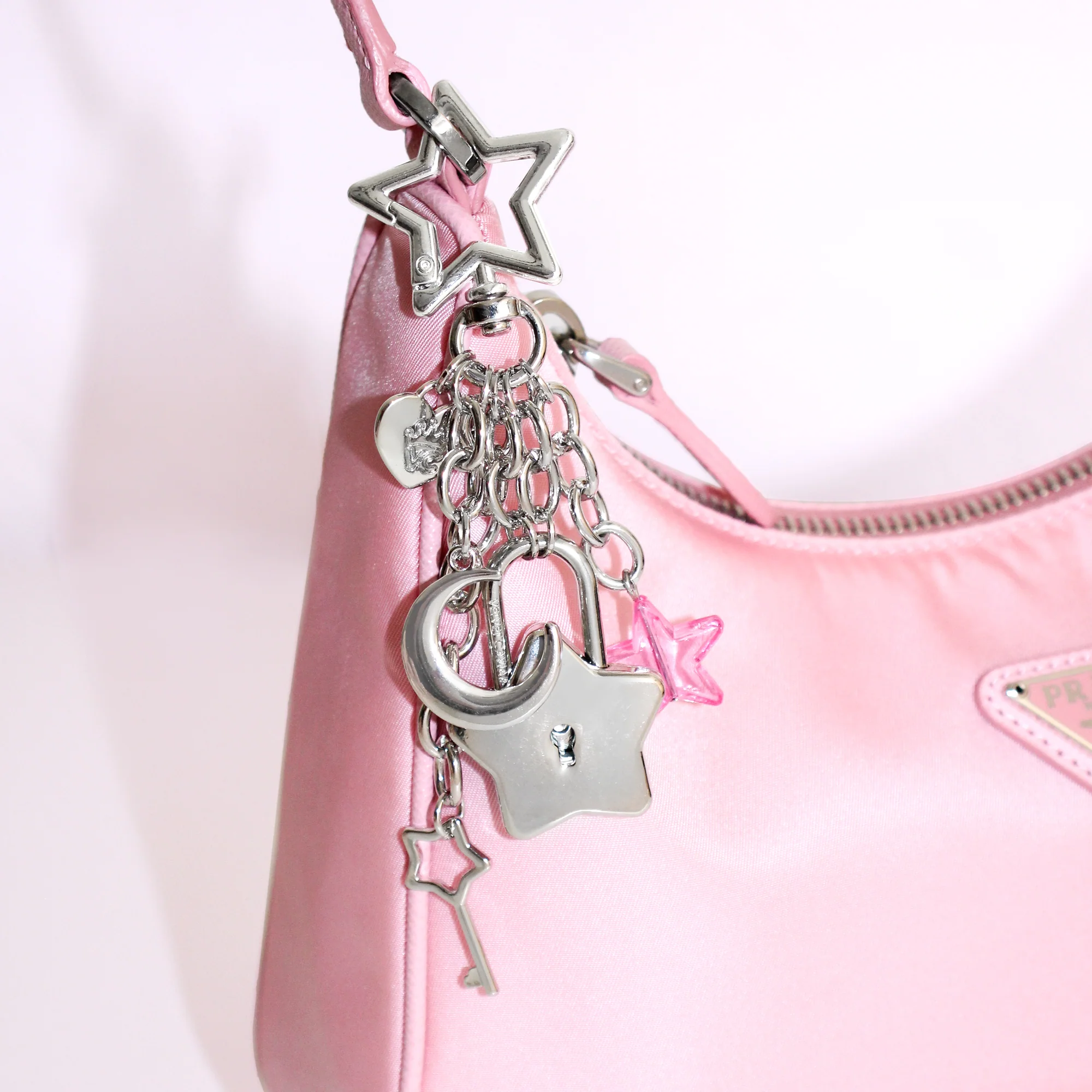 Lucky Star Locket Bag Charm - Image 2