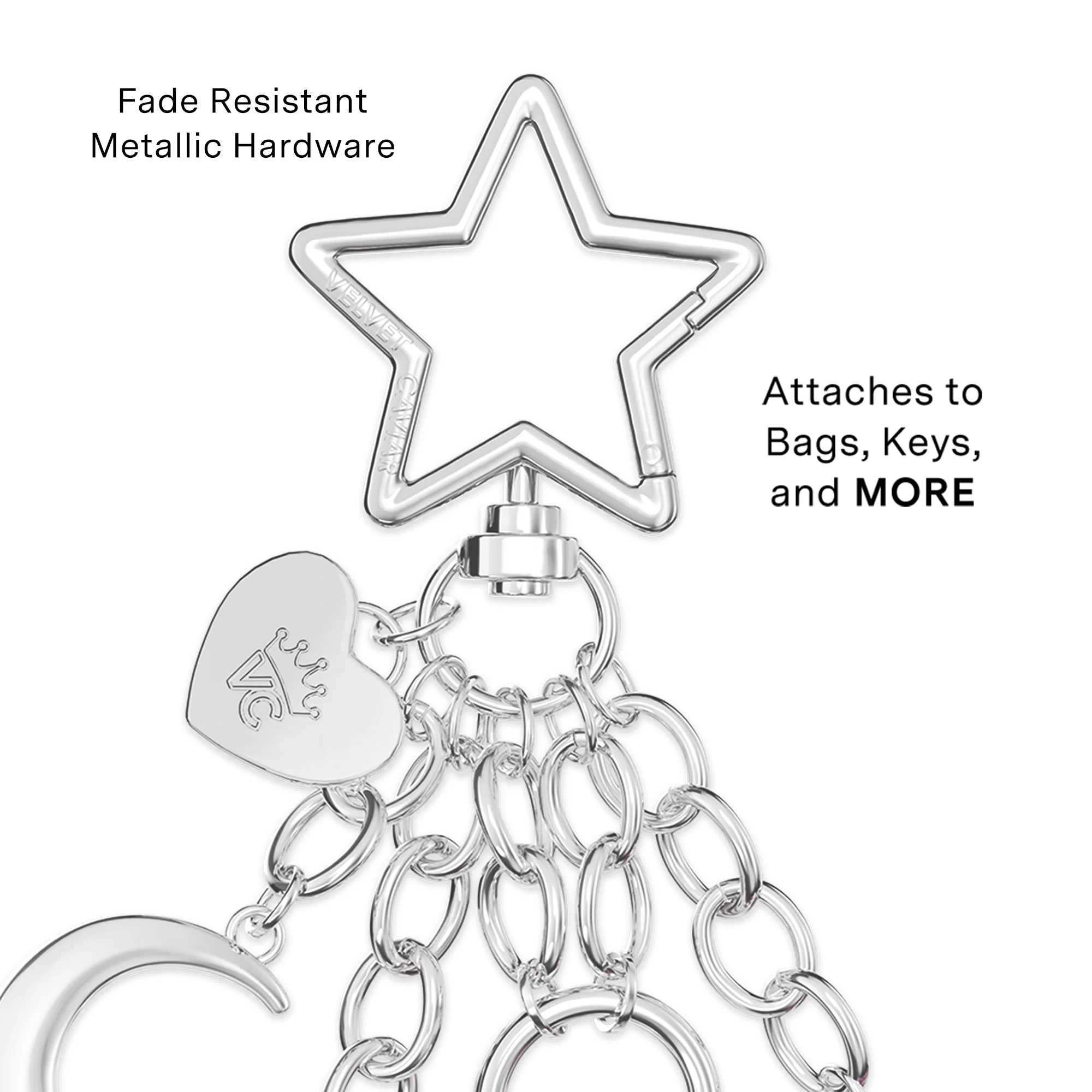 Lucky Star Locket Bag Charm - Image 3