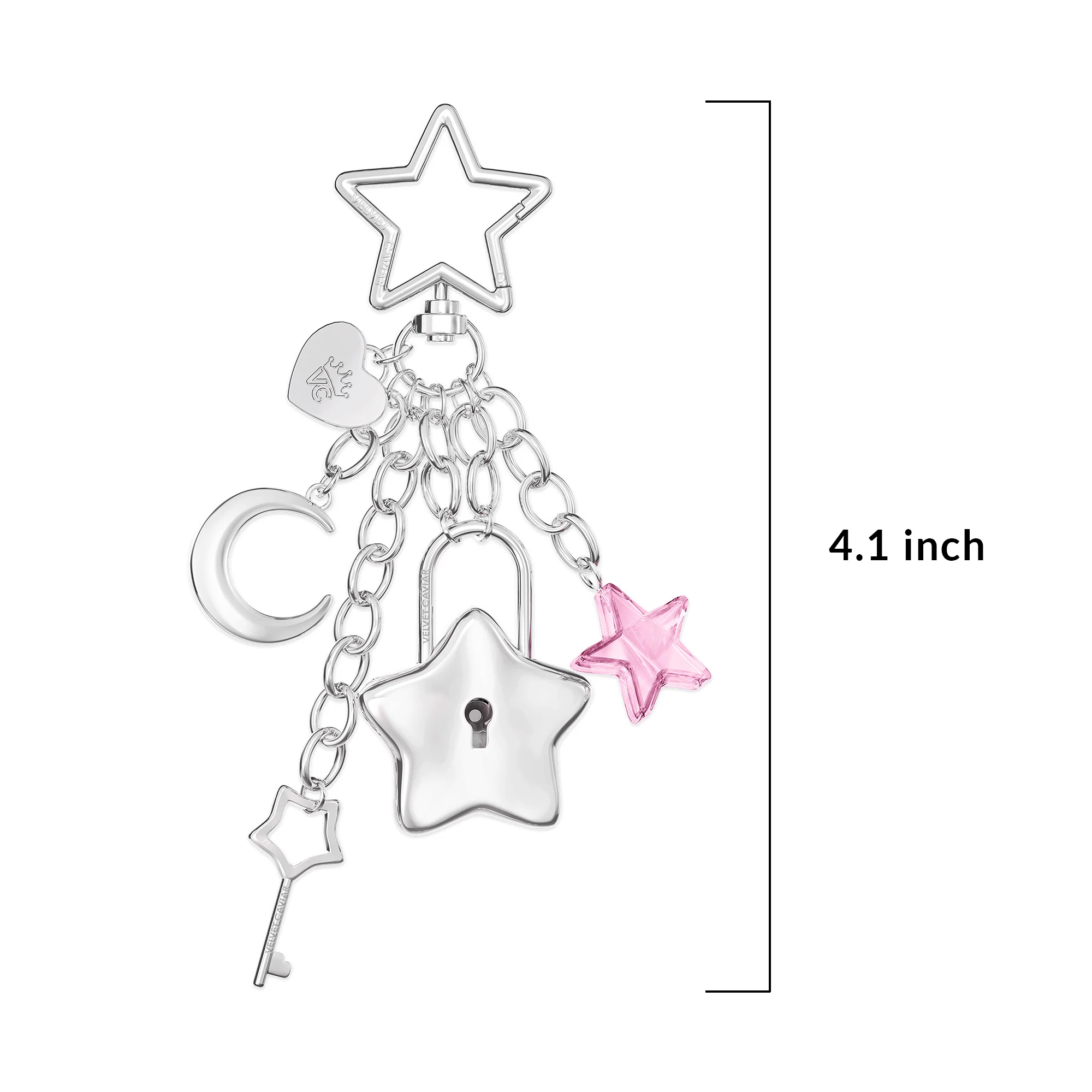 Lucky Star Locket Bag Charm - Image 4