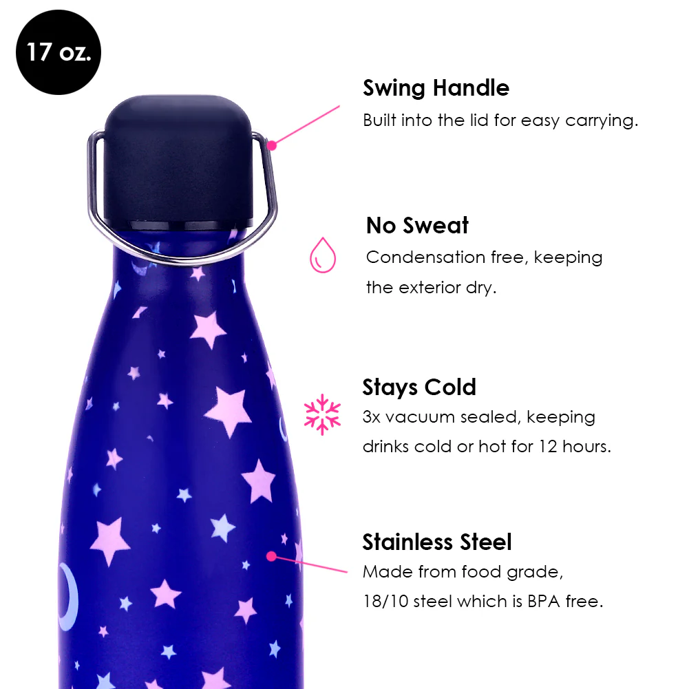Starry Night Water Bottle - Image 3