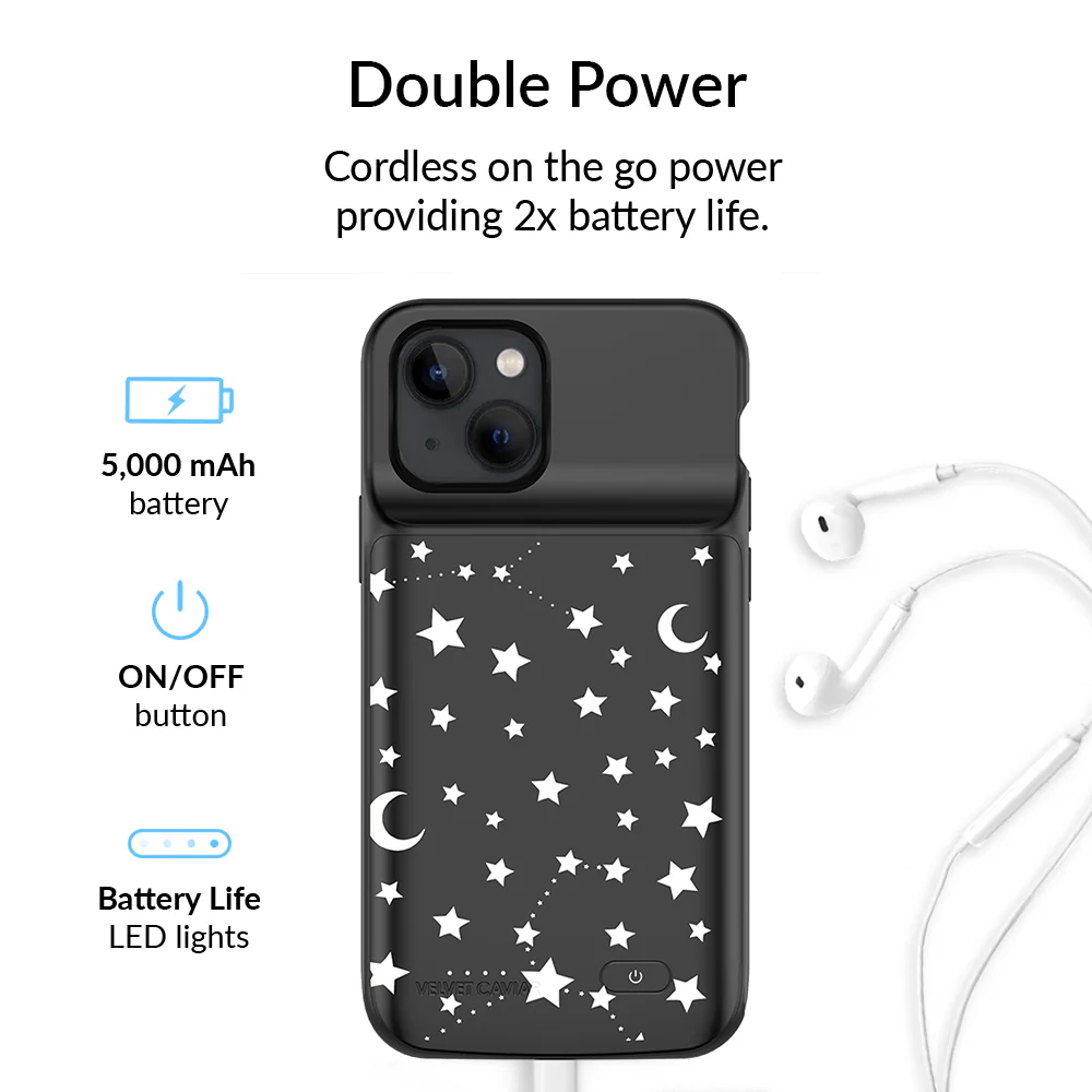 Stars & Moon iPhone Charging Case - Image 2
