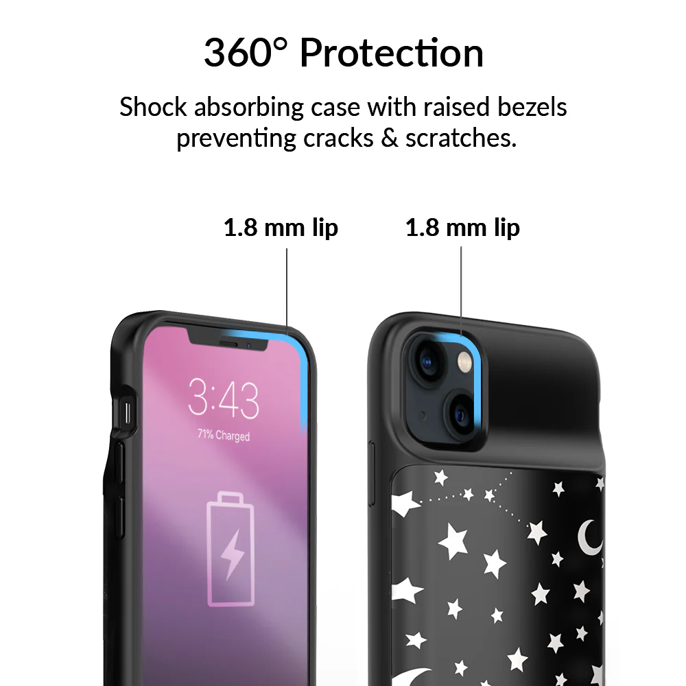 Stars & Moon iPhone Charging Case - Image 4