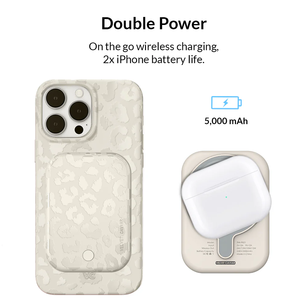 Stone Leopard MagSafe Battery Power Pack - Image 2