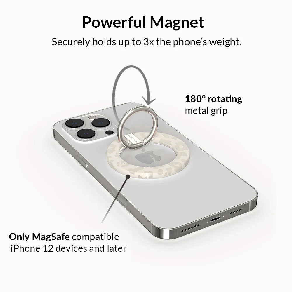 Stone Leopard MagSafe Grip Ring - Image 3