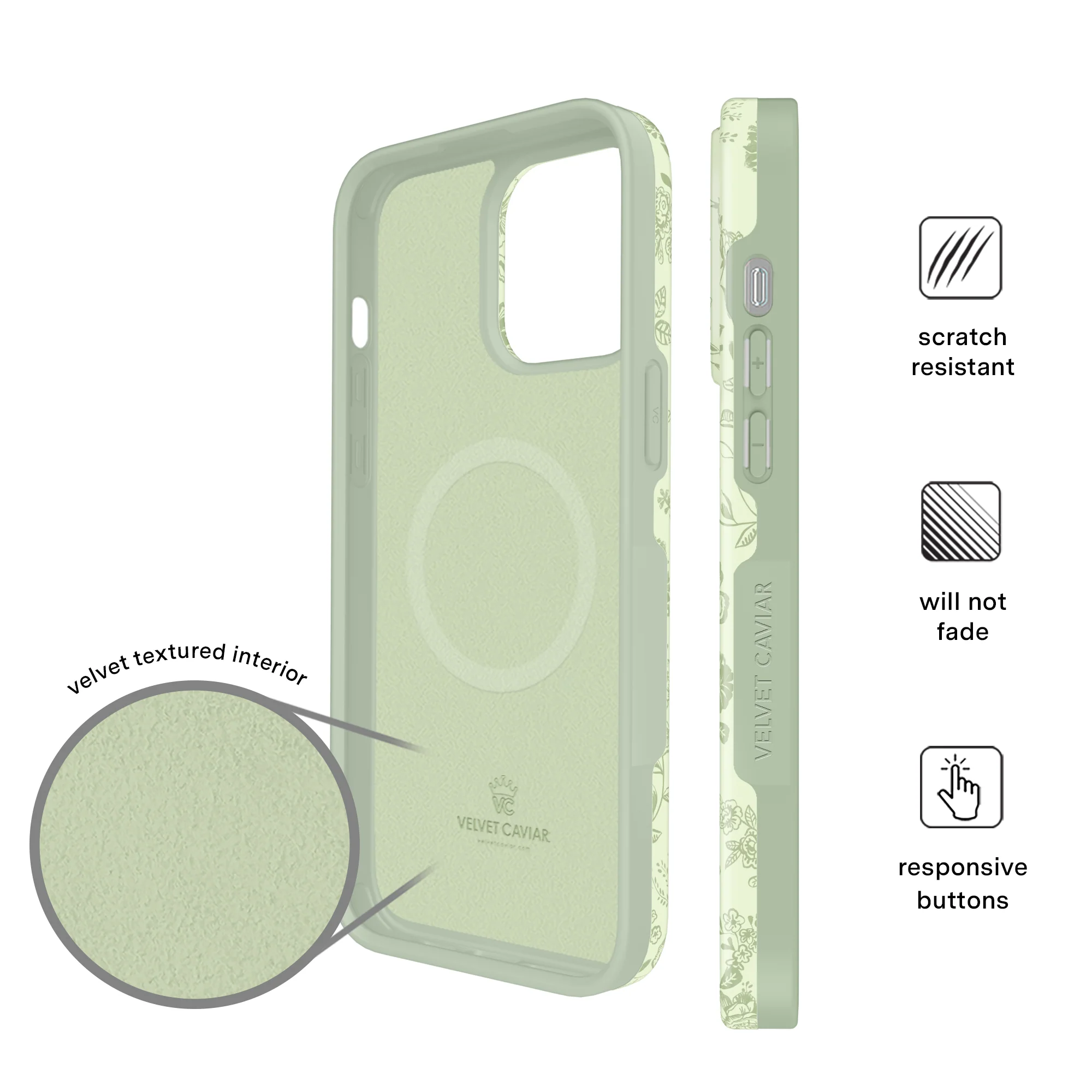 Storybook Sage Floral iPhone Case - Image 15