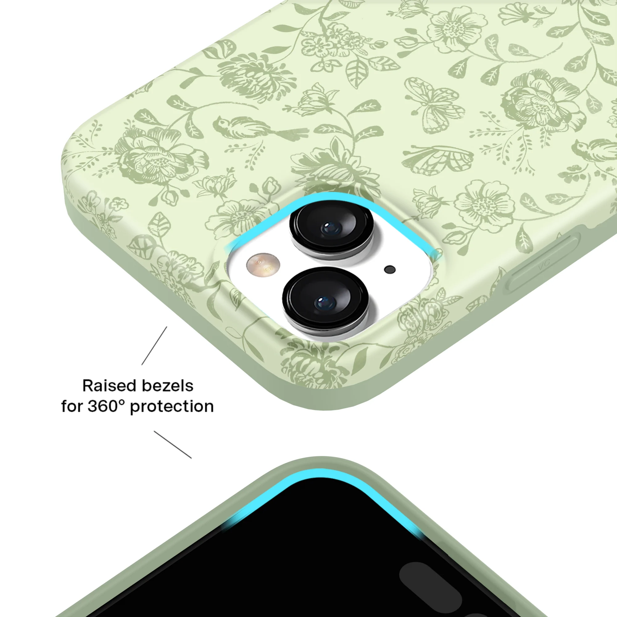 Storybook Sage Floral iPhone Case - Image 18