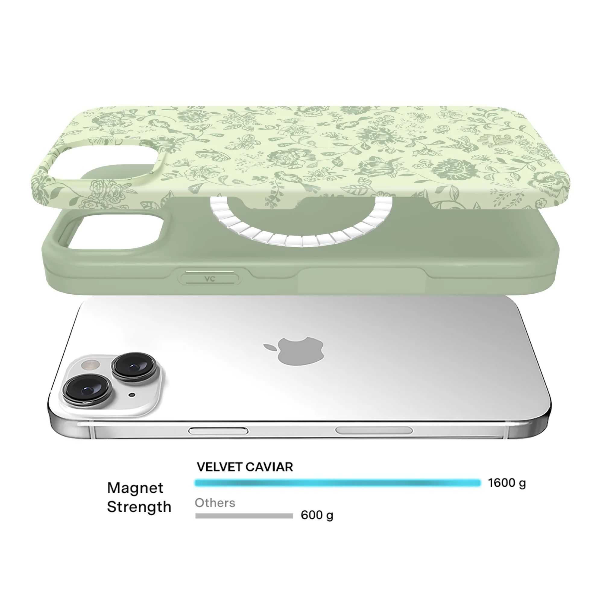 Storybook Sage Floral iPhone Case - Image 4