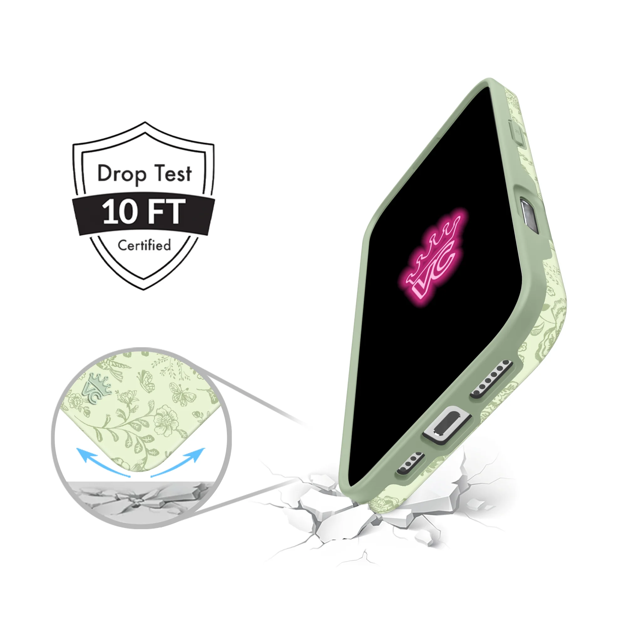 Storybook Sage Floral iPhone Case - Image 42