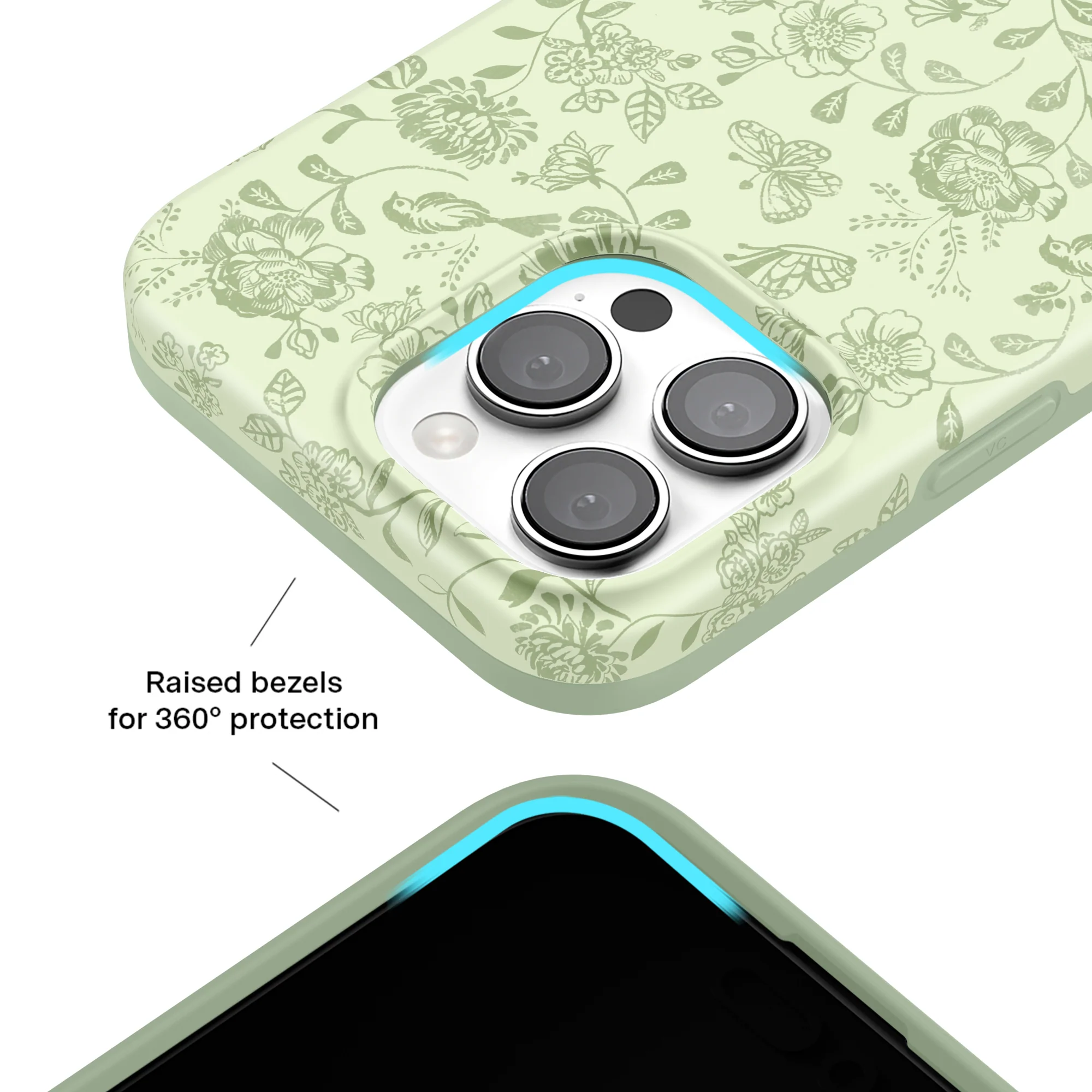 Storybook Sage Floral iPhone Case - Image 48