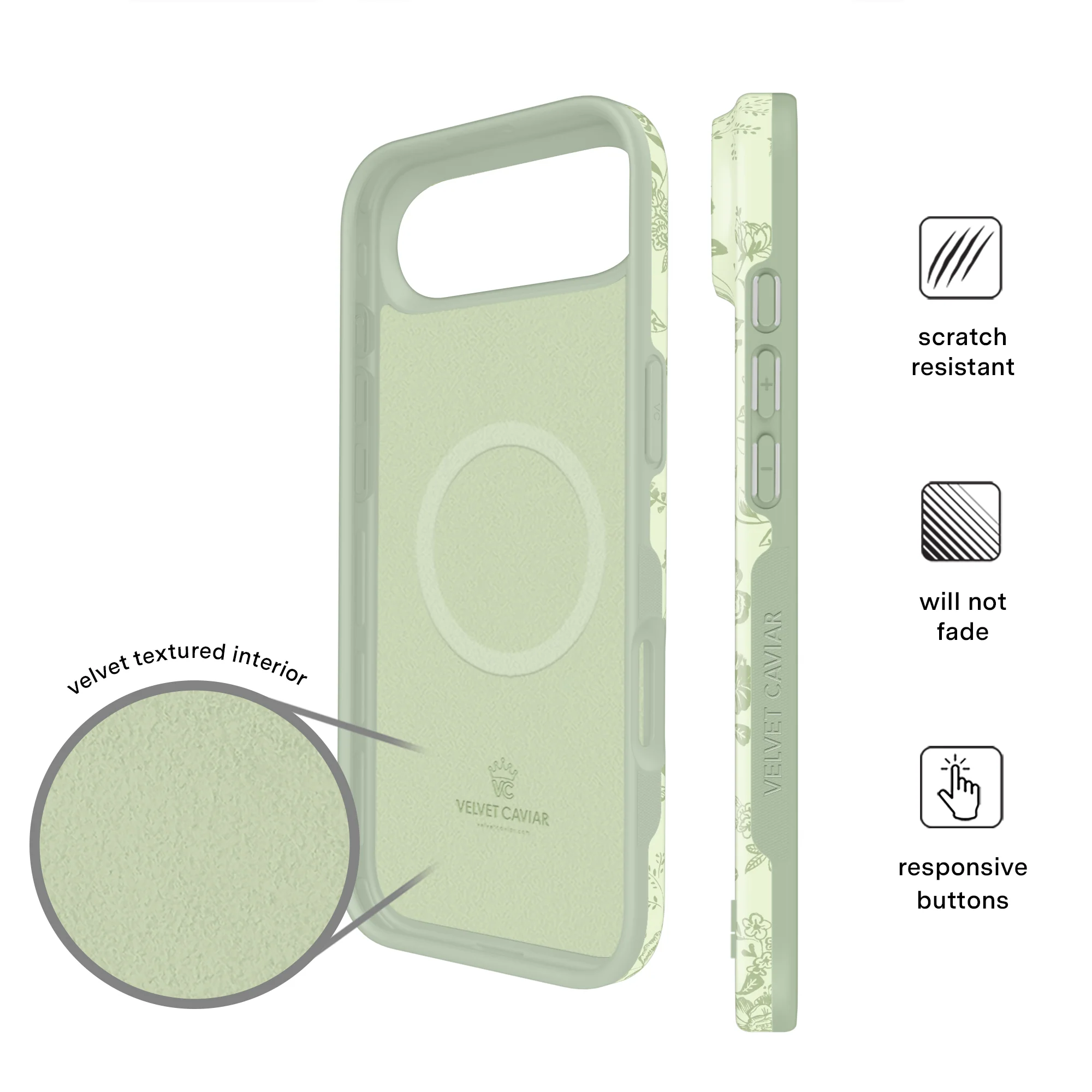 Storybook Sage Floral iPhone Case - Image 65