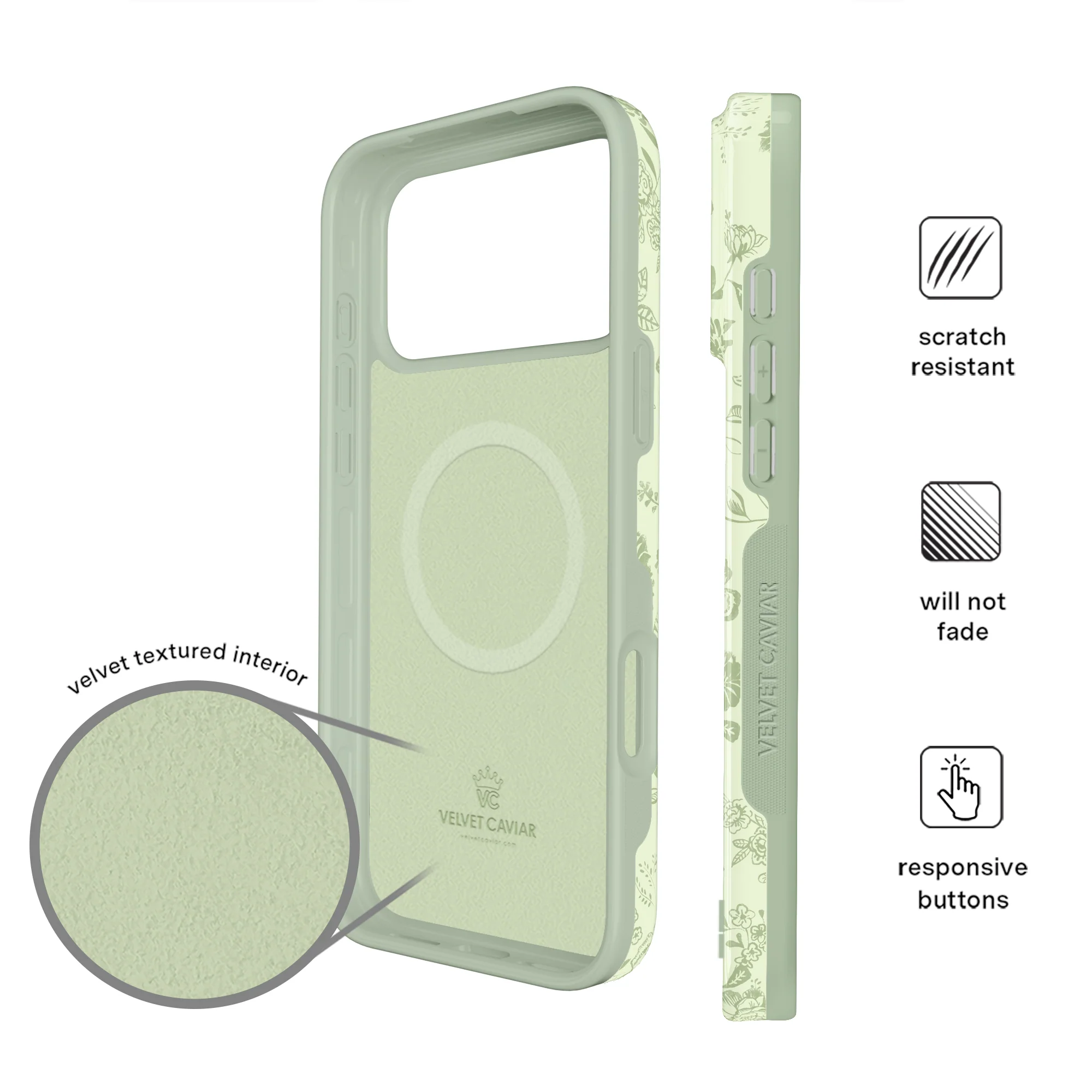 Storybook Sage Floral iPhone Case - Image 75