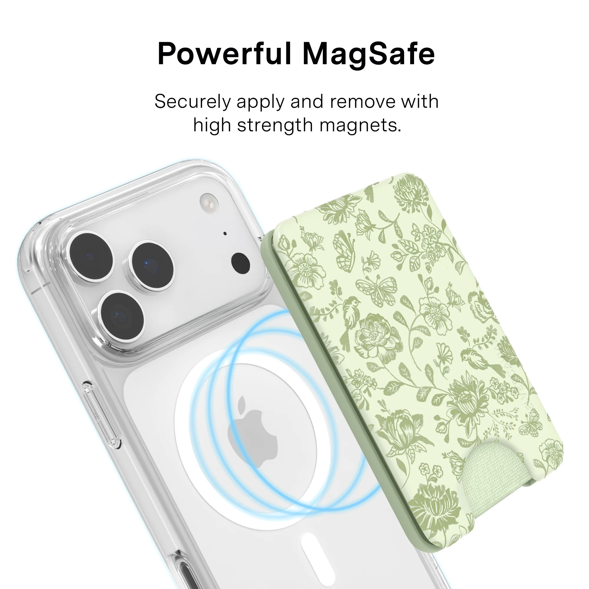 Storybook Sage Floral MagSafe Wallet - Image 4