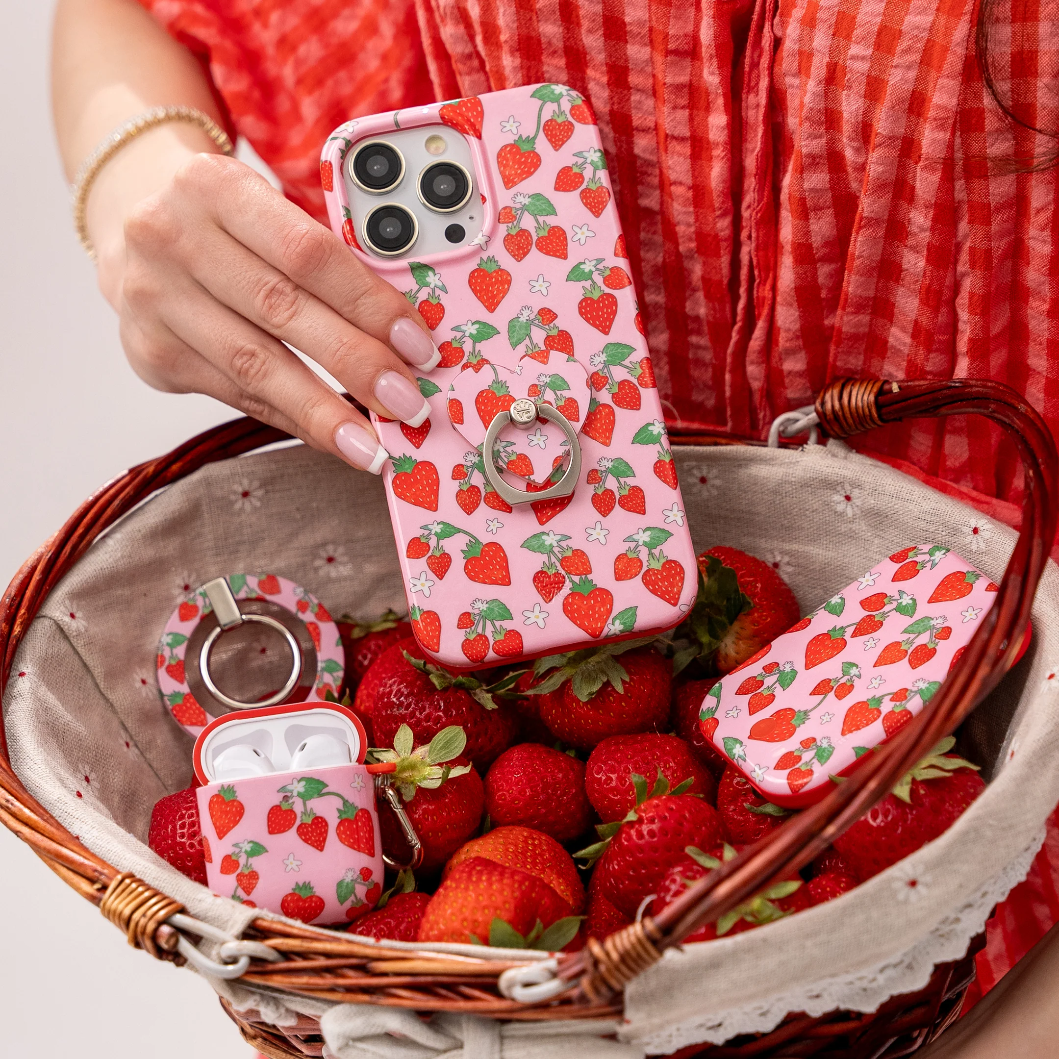 Strawberry Sweethearts AirPod Case - Image 12
