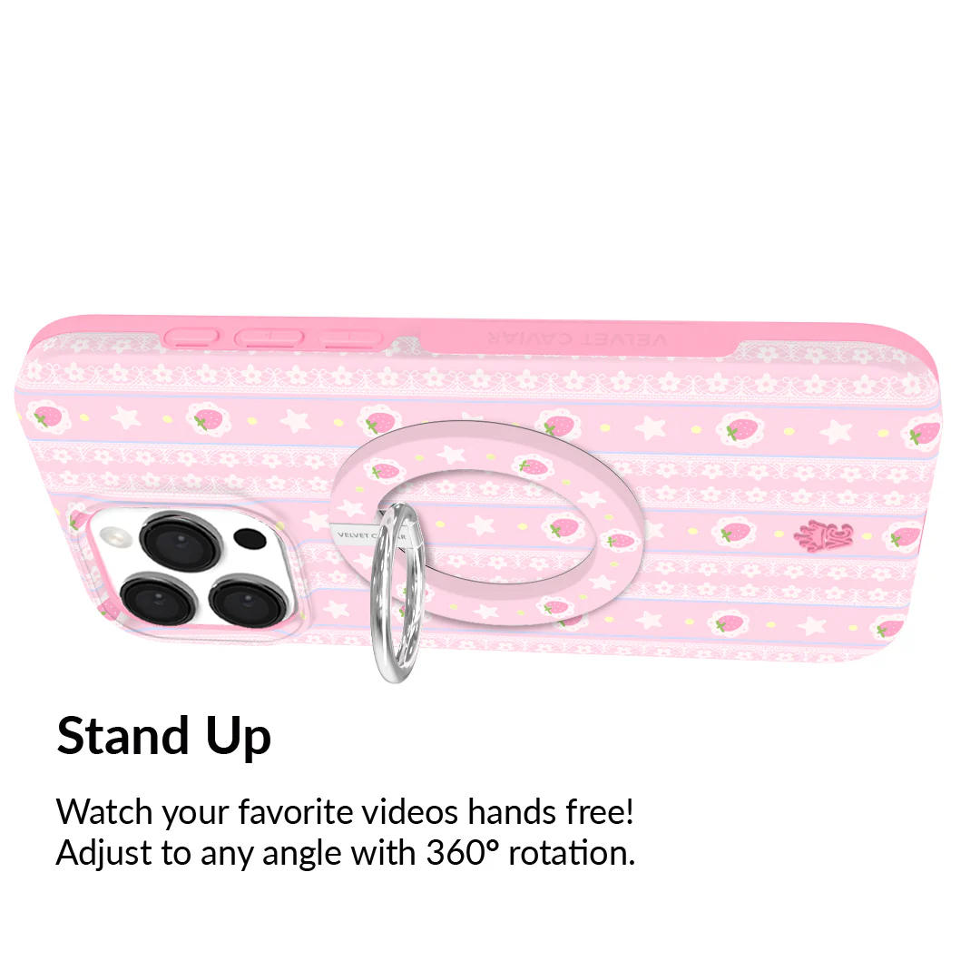 Strawberry Macaron MagSafe Grip Ring - Image 4