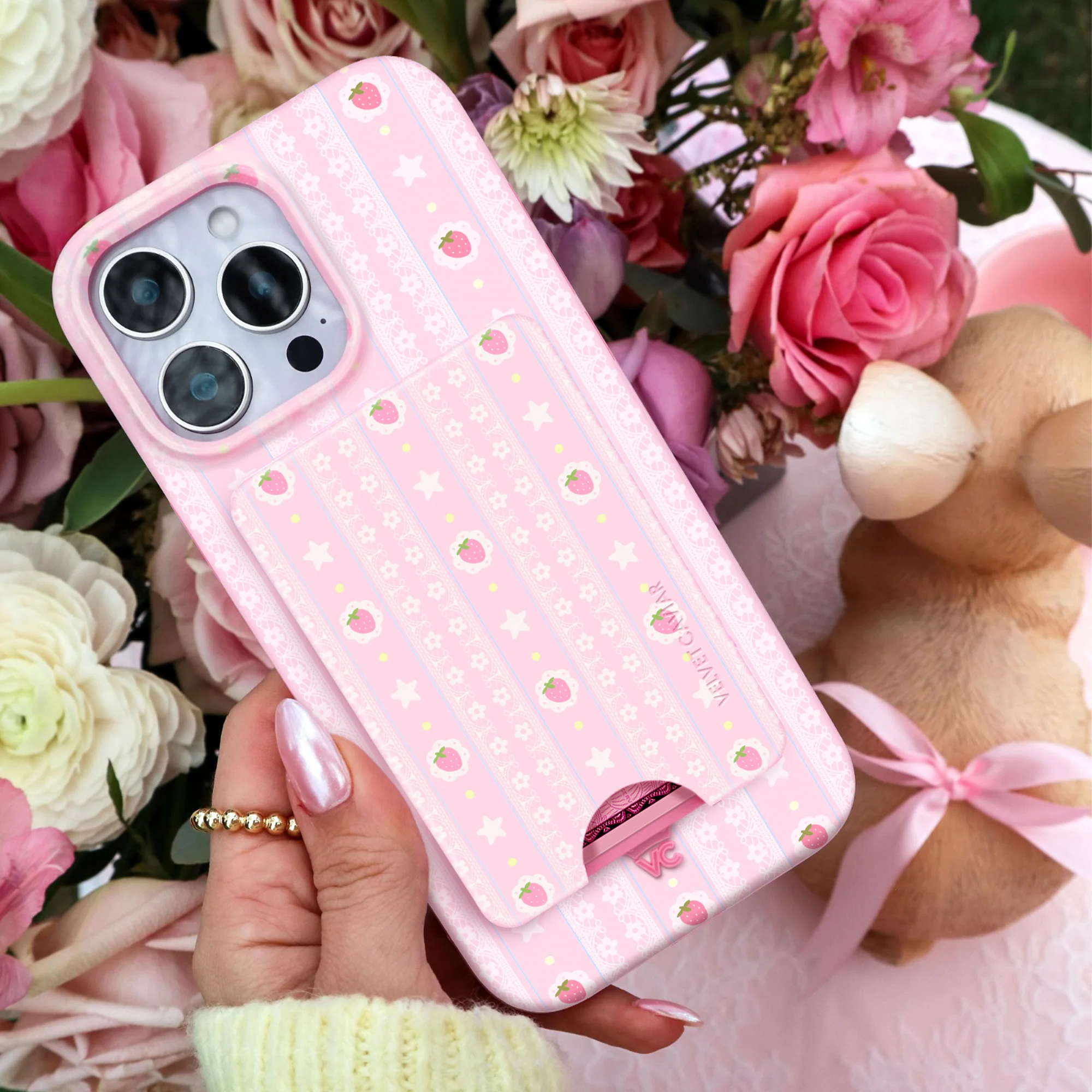 Strawberry Macaron MagSafe Wallet - Image 6