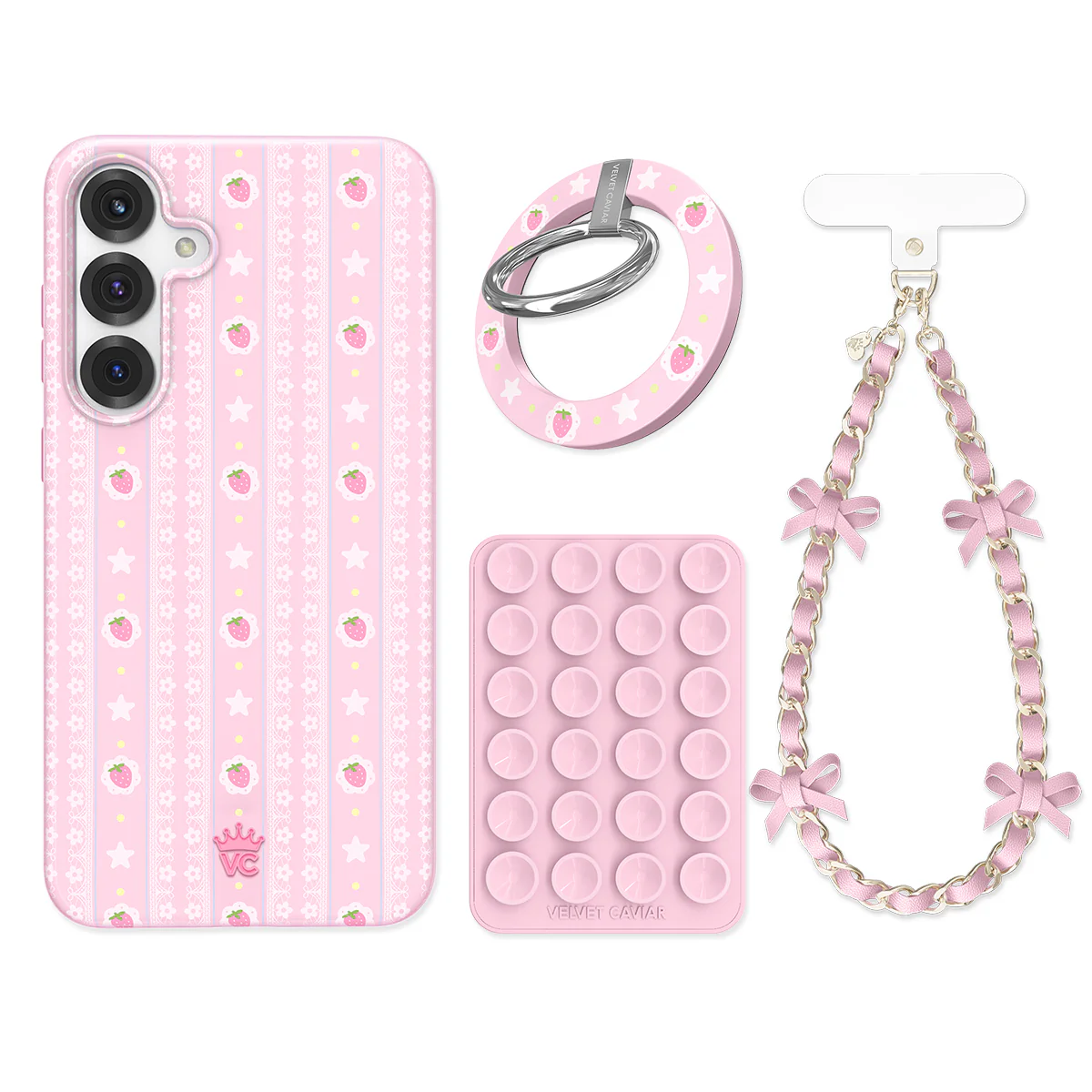 Strawberry Macaron Samsung Bundle Set - Image 2