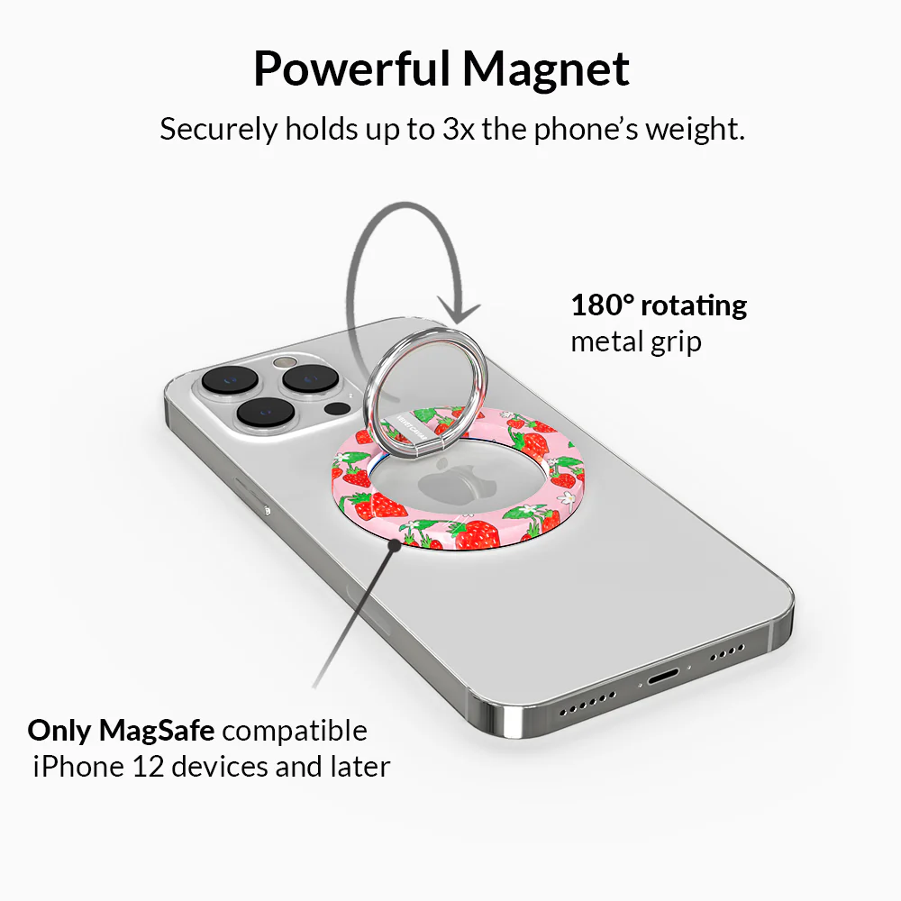 Strawberry Sweethearts MagSafe Grip Ring - Image 3