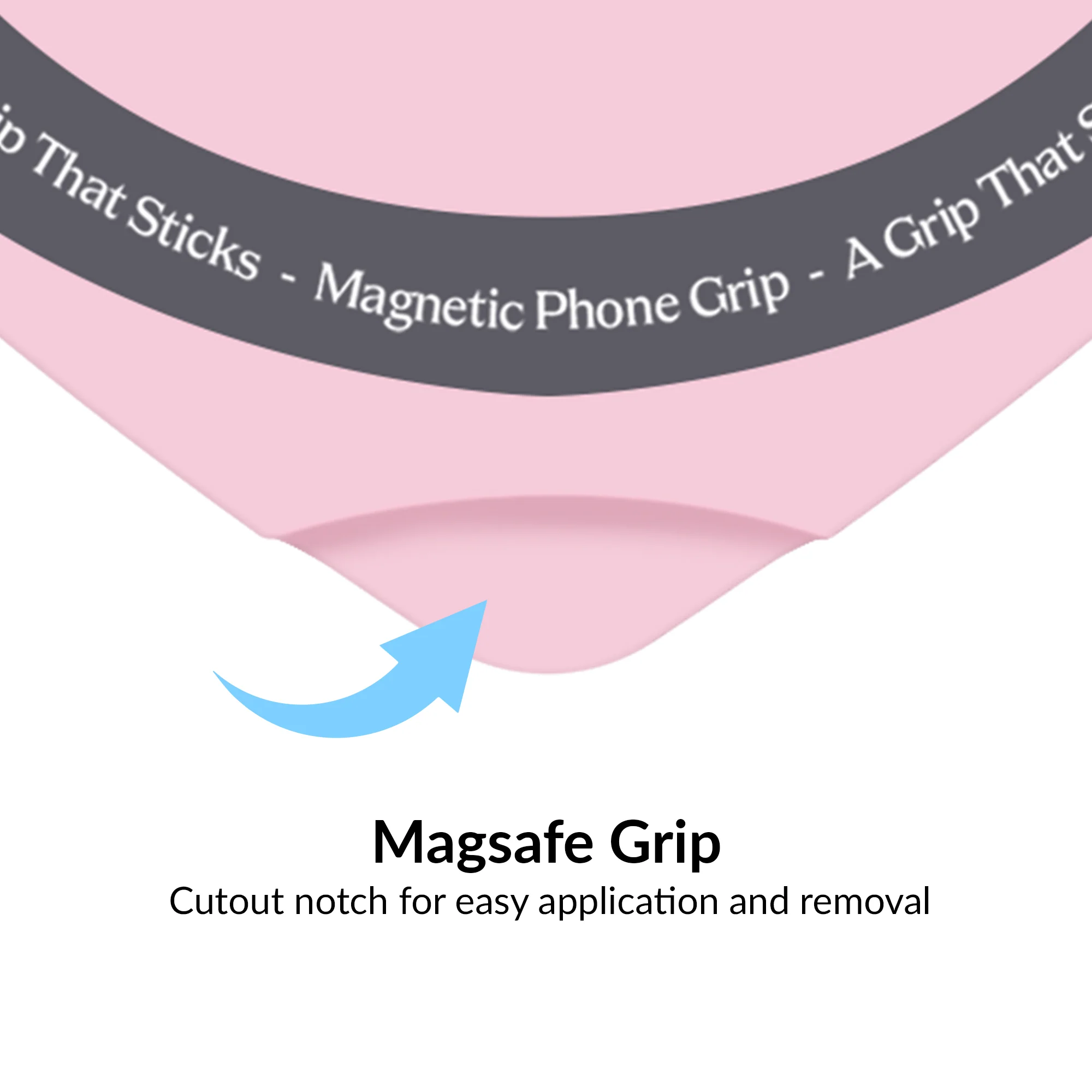 Strawberry Milk Heart MagSafe MightyGrip - Image 3
