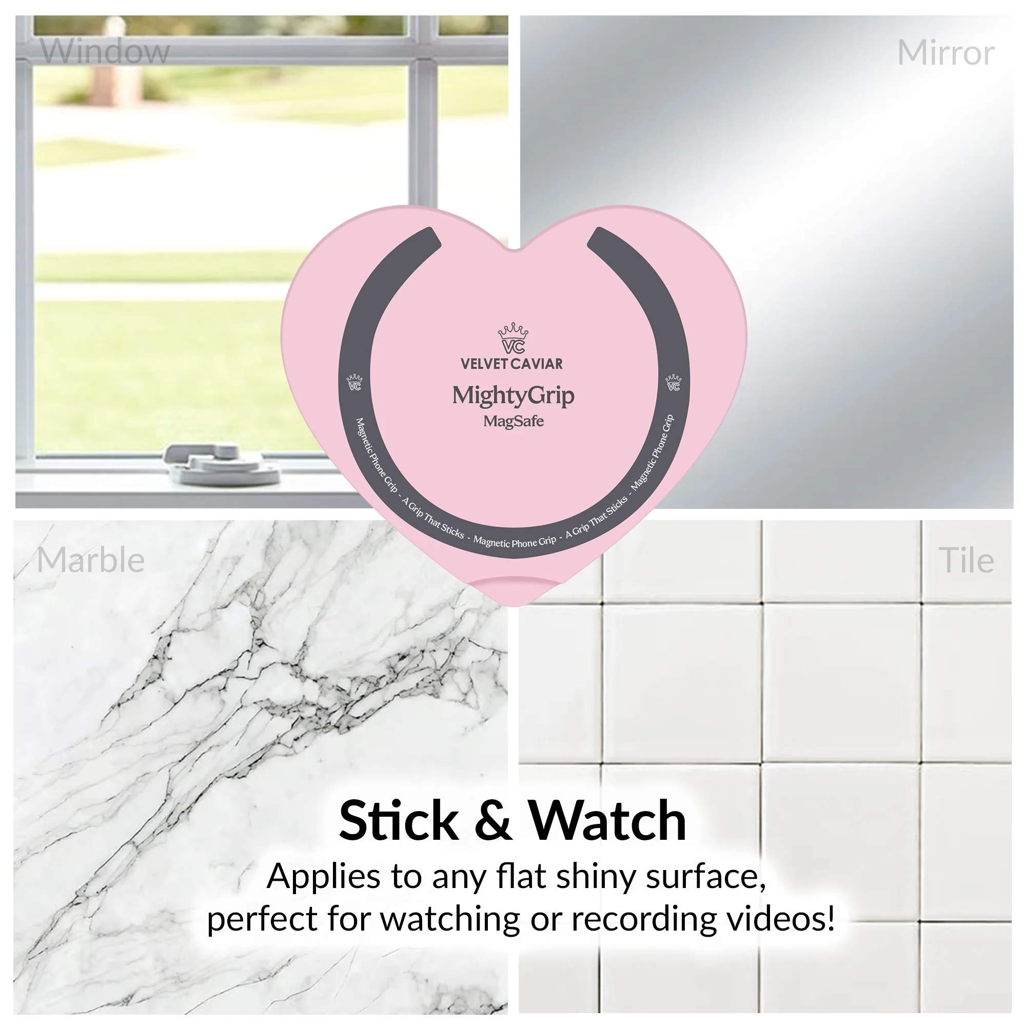Strawberry Milk Heart MagSafe MightyGrip - Image 6