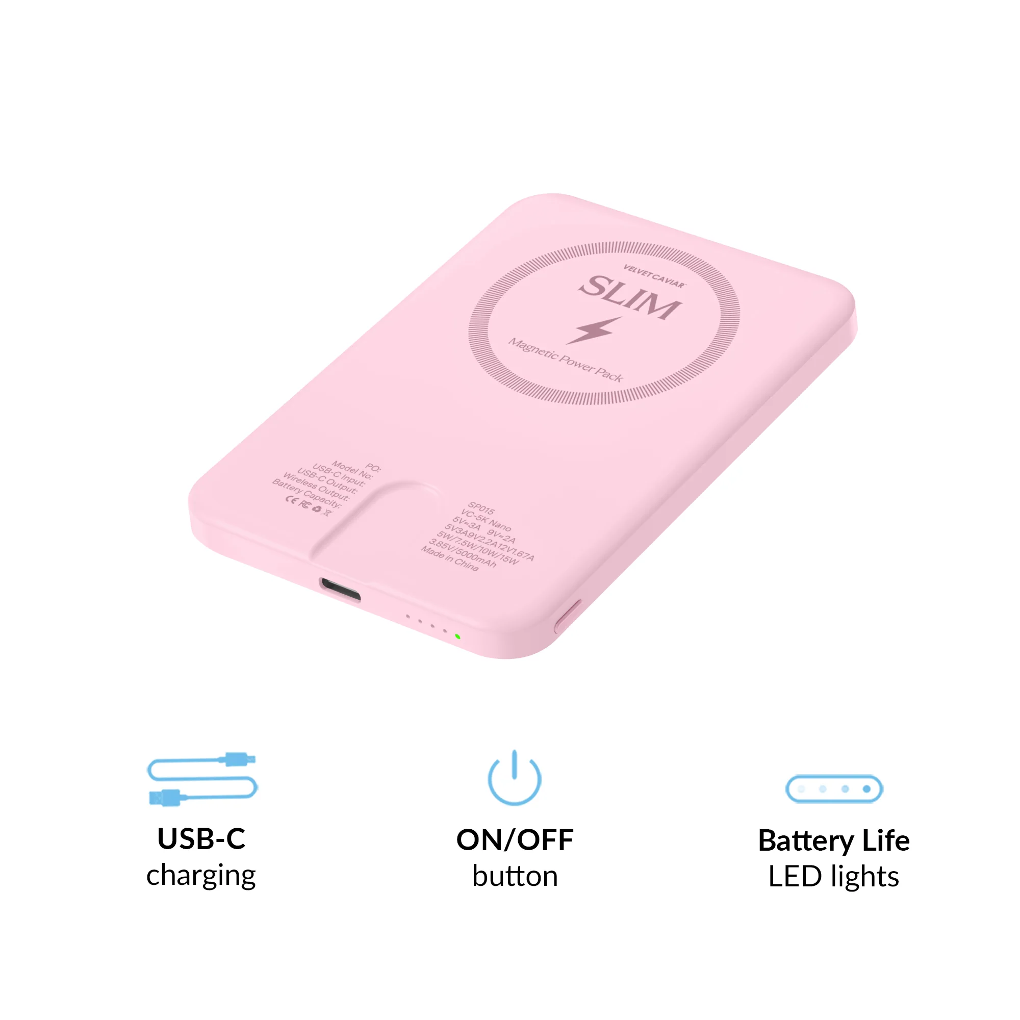 Strawberry Milk Slim Portable MagSafe Charger Power Pack - Image 3