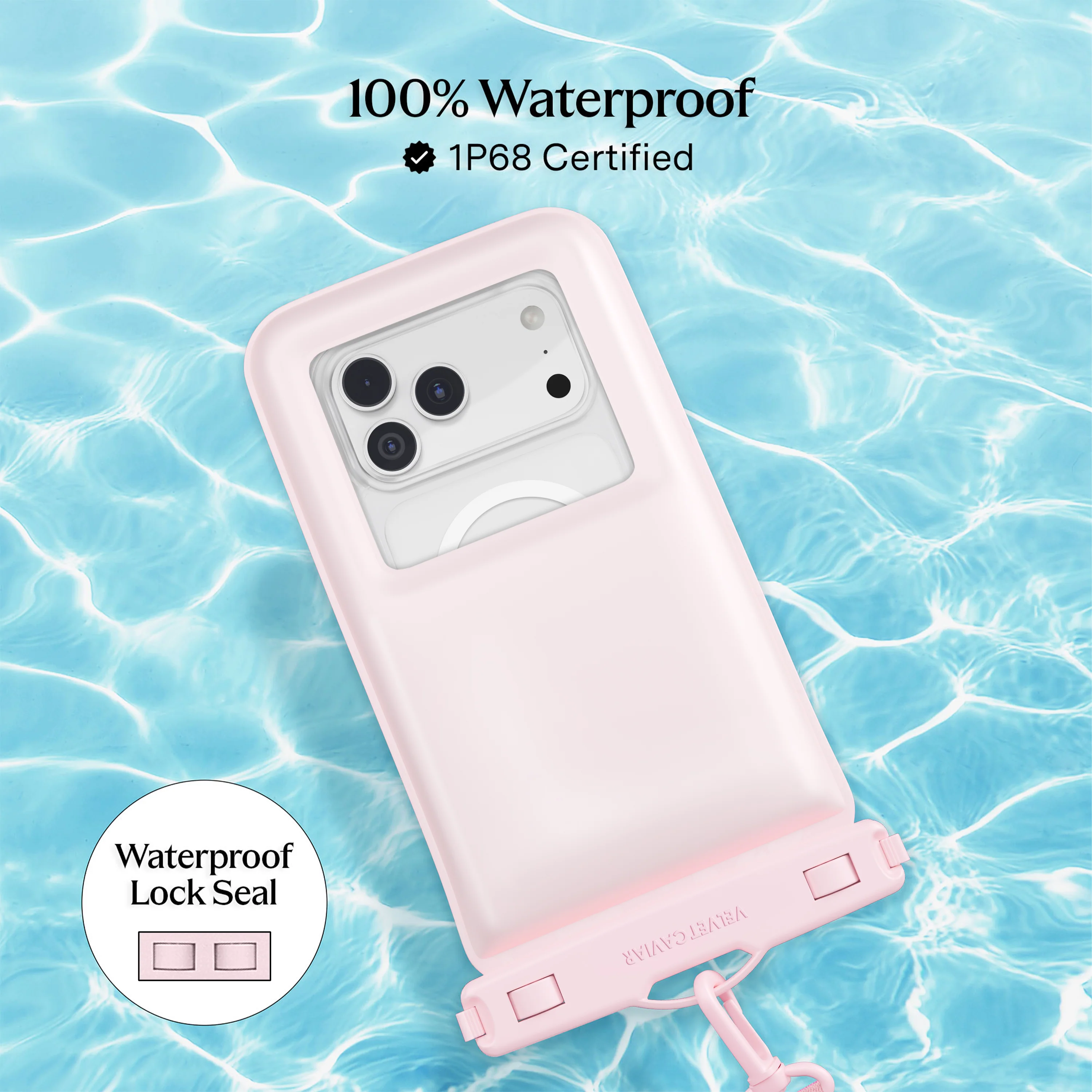 Strawberry Milk Waterproof Floating Phone Pouch - Image 3