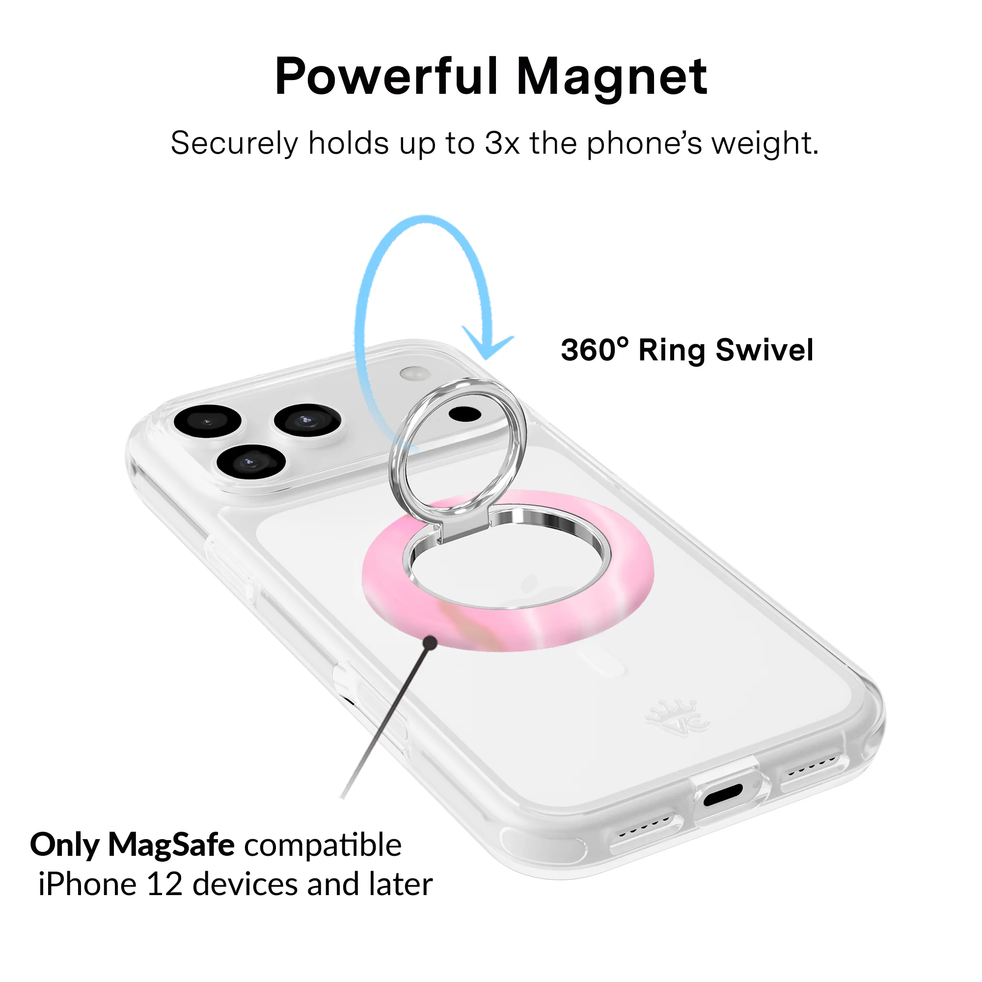 Strawberry Swirl MagSafe Grip Ring - Image 3