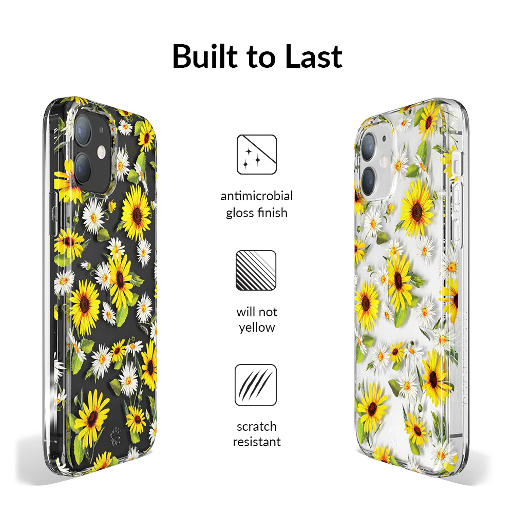 Sunflower Daisy Clear iPhone Case - Image 101