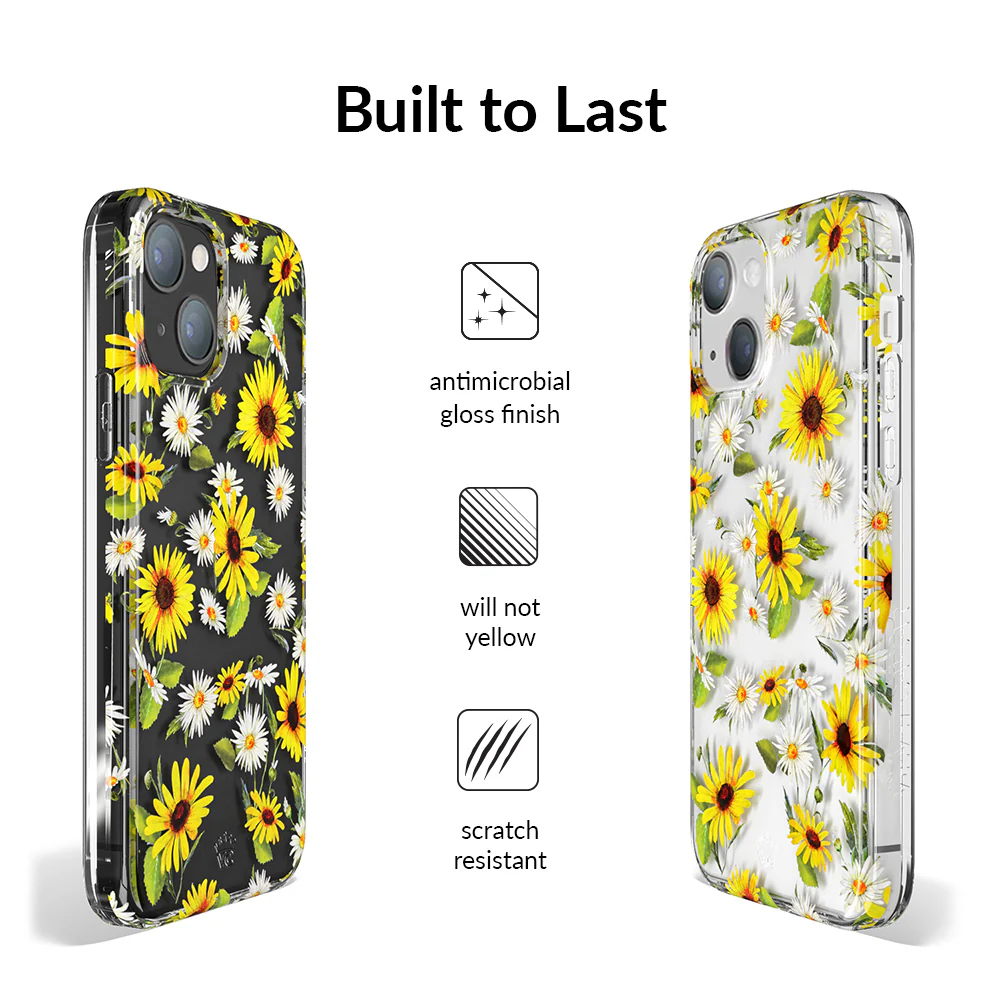 Sunflower Daisy Clear iPhone Case - Image 107