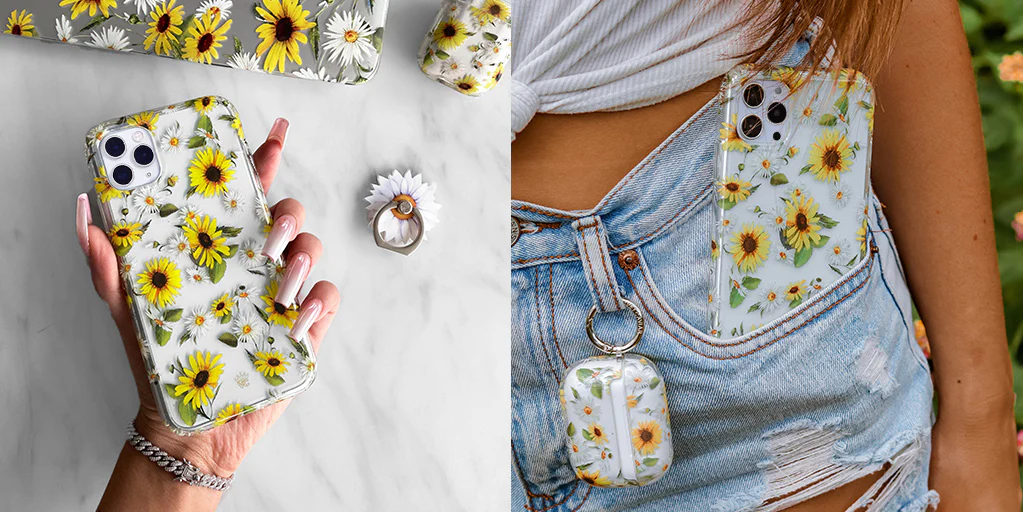Sunflower Daisy Clear iPhone Case - Image 128