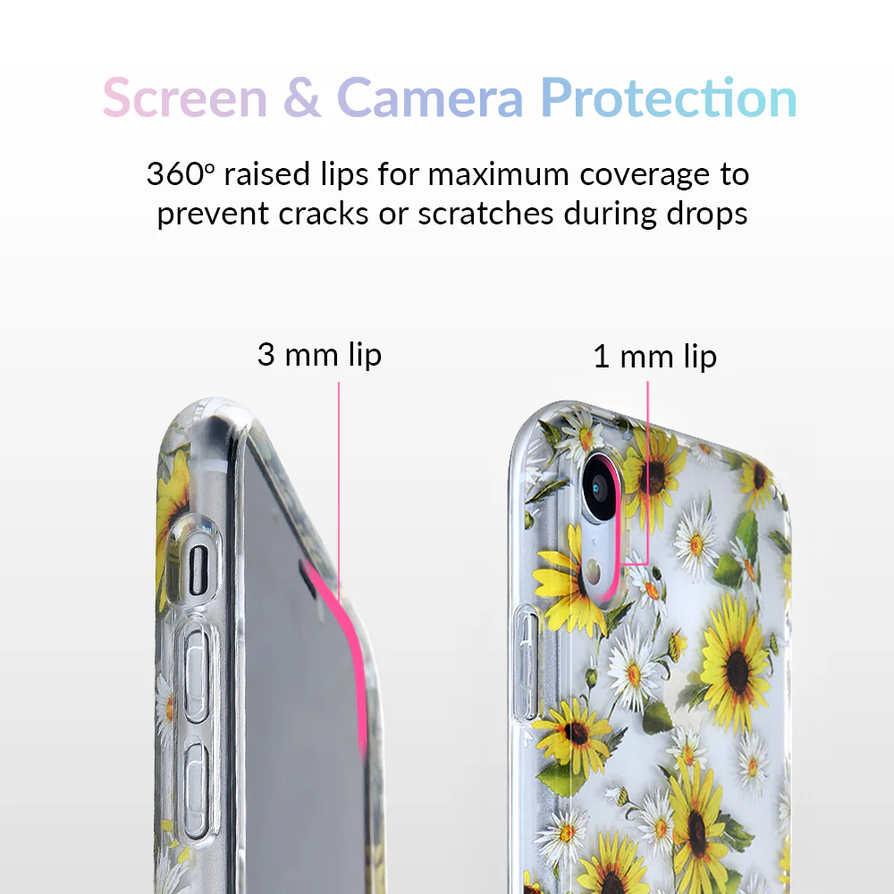 Sunflower Daisy Clear iPhone Case - Image 38