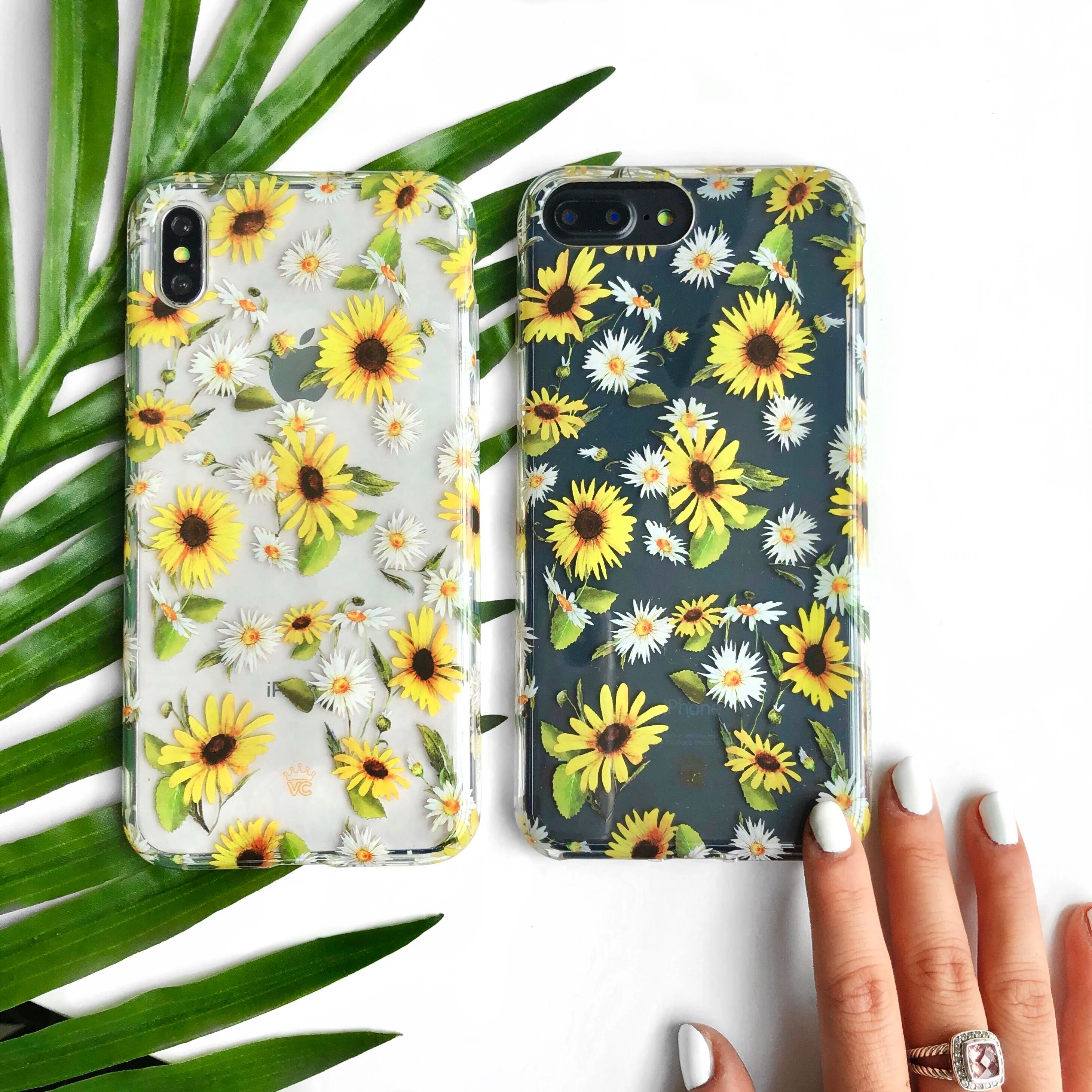 Sunflower Daisy Clear iPhone Case - Image 63