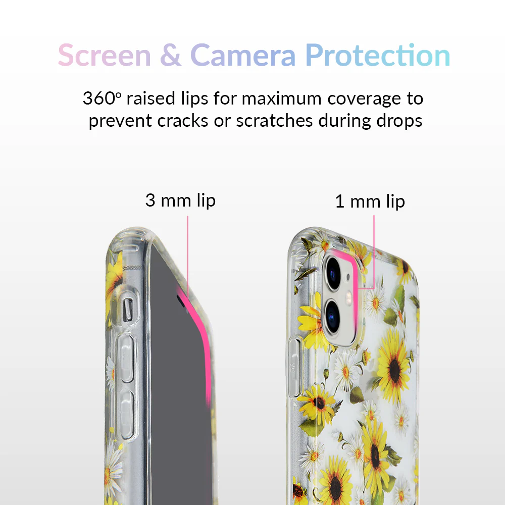 Sunflower Daisy Clear iPhone Case - Image 65