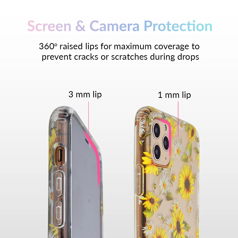 Sunflower Daisy Clear iPhone Case - Image 70