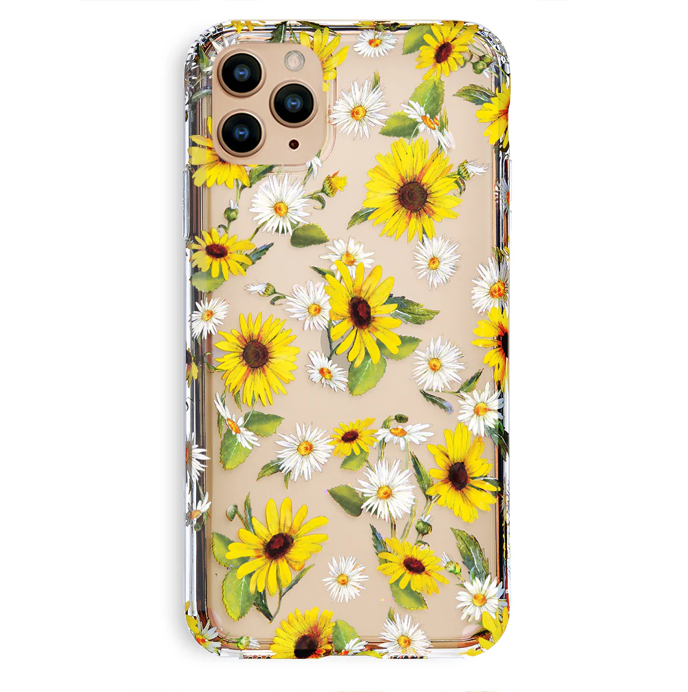 Sunflower Daisy Clear iPhone Case - Image 74