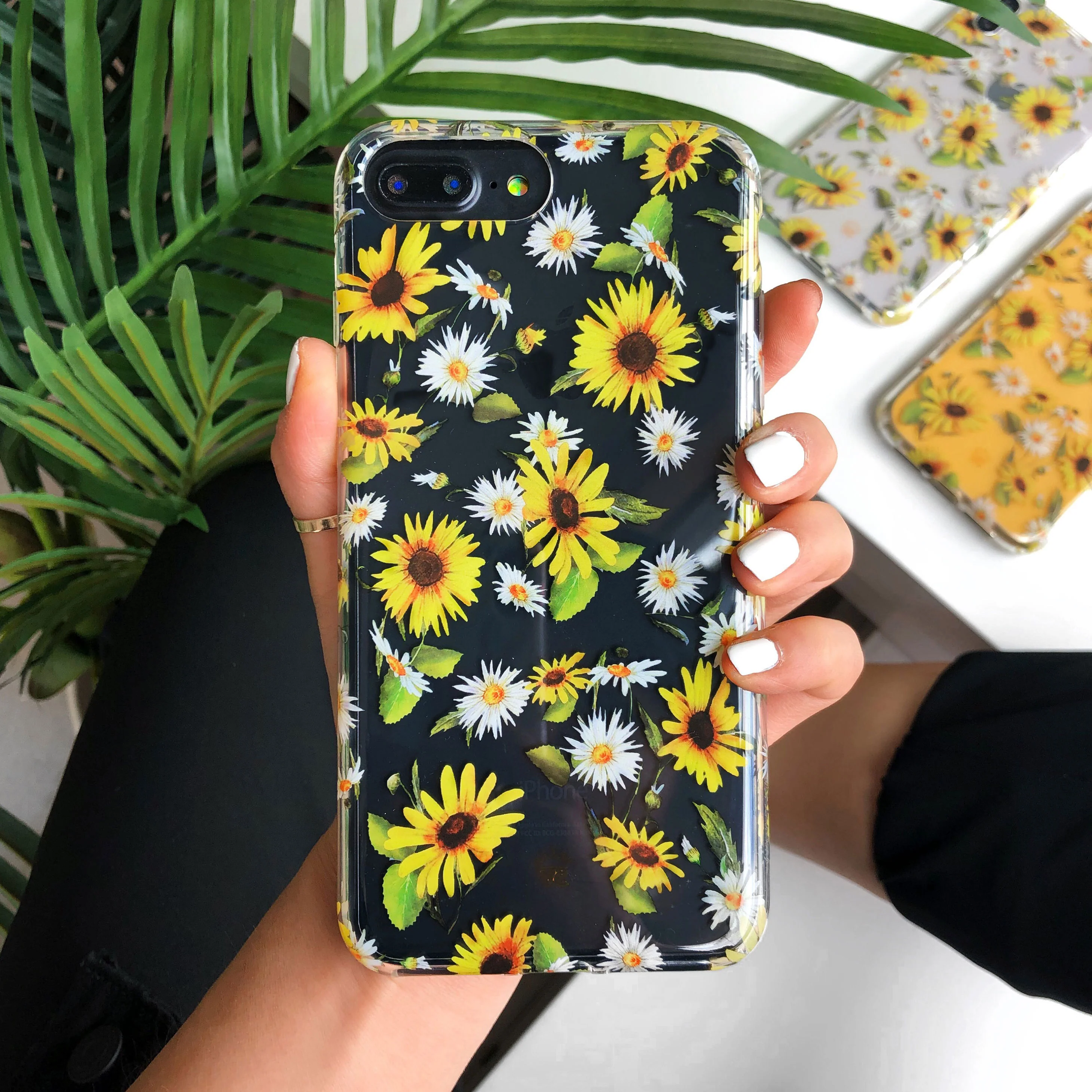 Sunflower Daisy Clear iPhone Case - Image 9