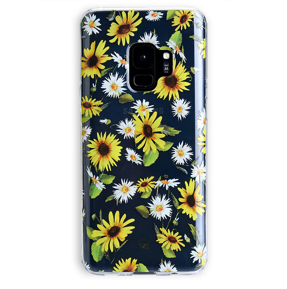 Sunflower Daisy Clear Samsung Galaxy Case - Image 13