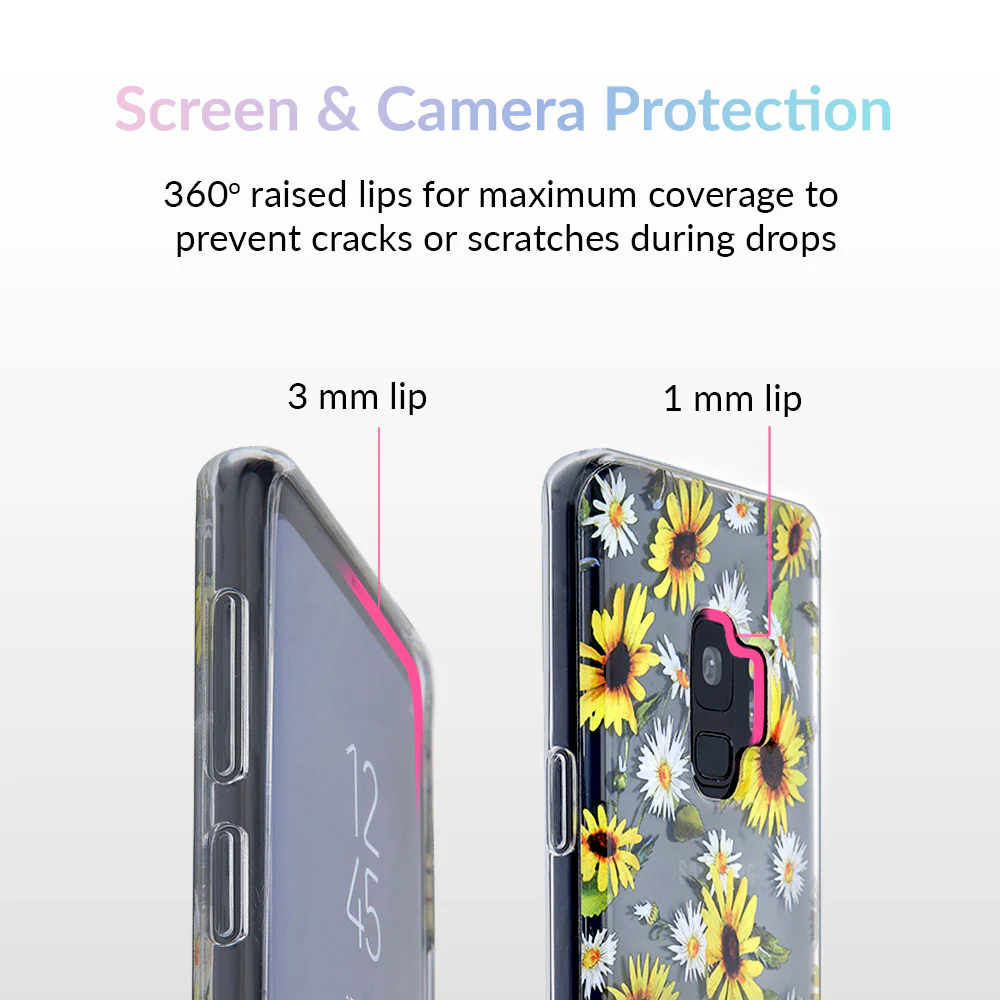 Sunflower Daisy Clear Samsung Galaxy Case - Image 15