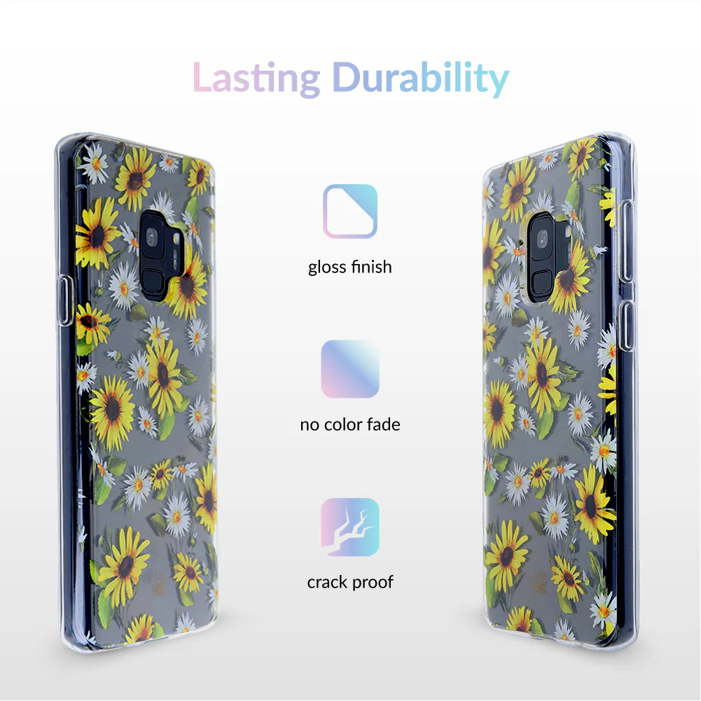 Sunflower Daisy Clear Samsung Galaxy Case - Image 17