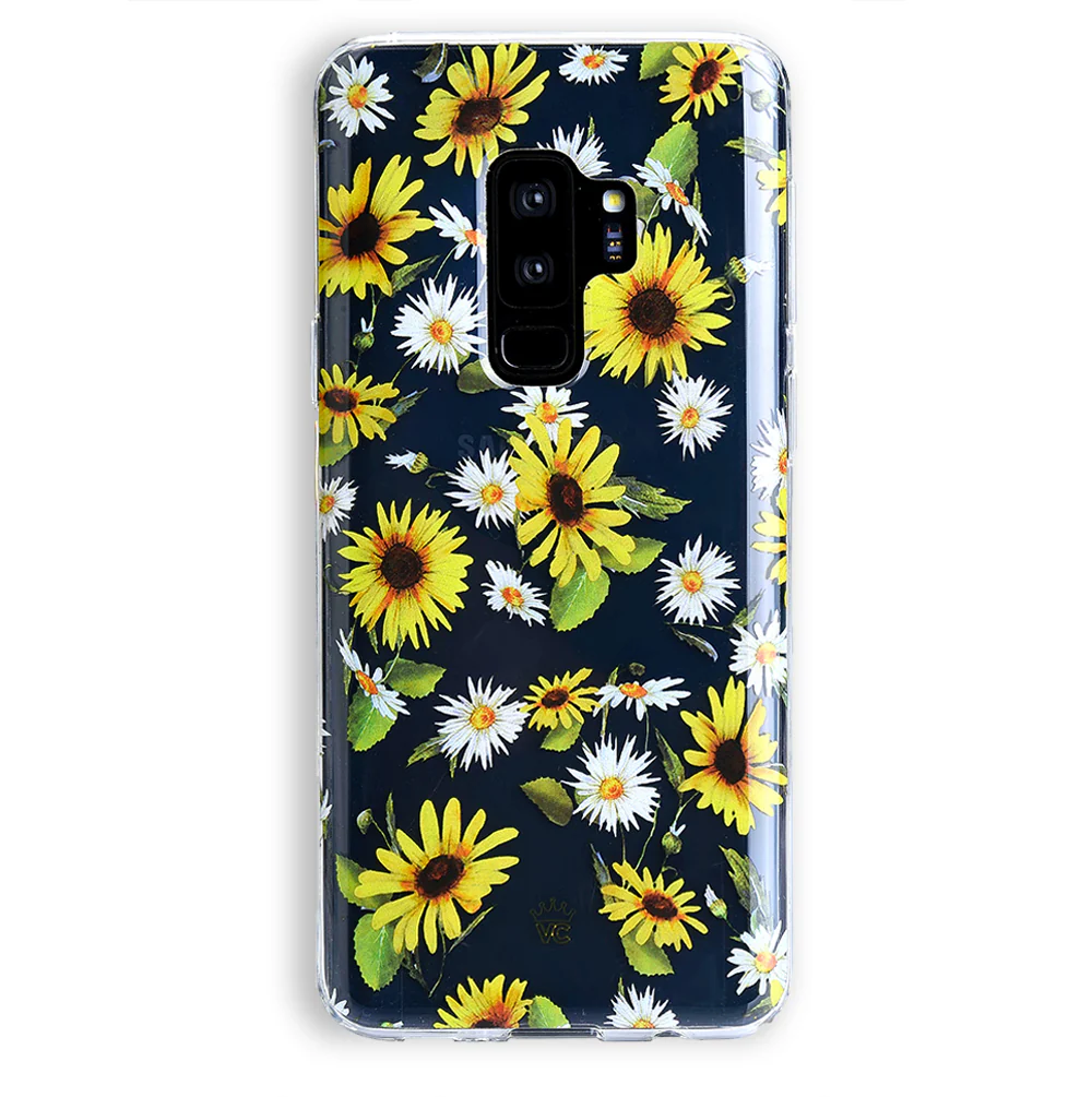 Sunflower Daisy Clear Samsung Galaxy Case - Image 19