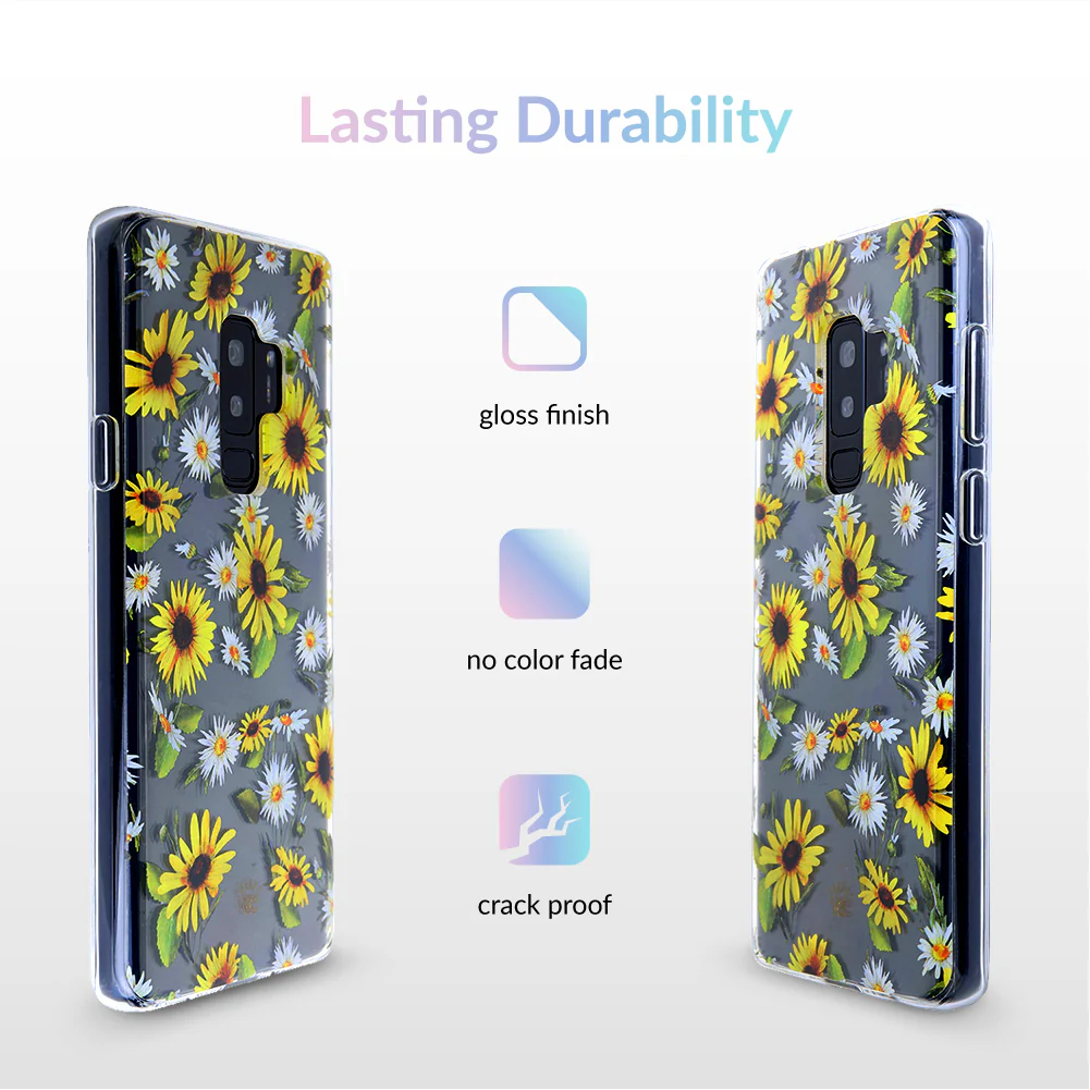 Sunflower Daisy Clear Samsung Galaxy Case - Image 23