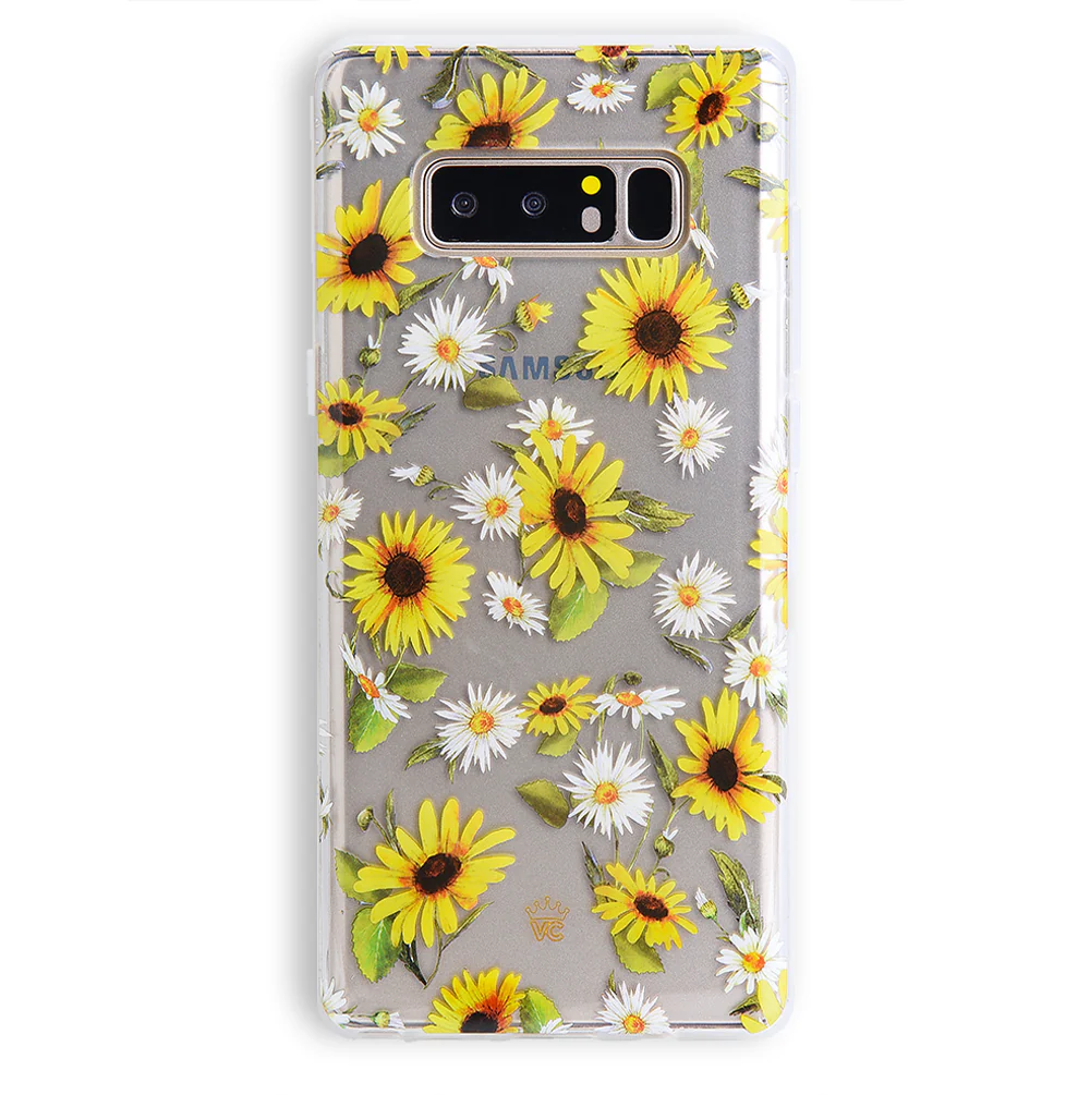 Sunflower Daisy Clear Samsung Galaxy Case - Image 25