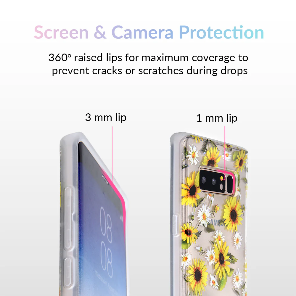Sunflower Daisy Clear Samsung Galaxy Case - Image 27