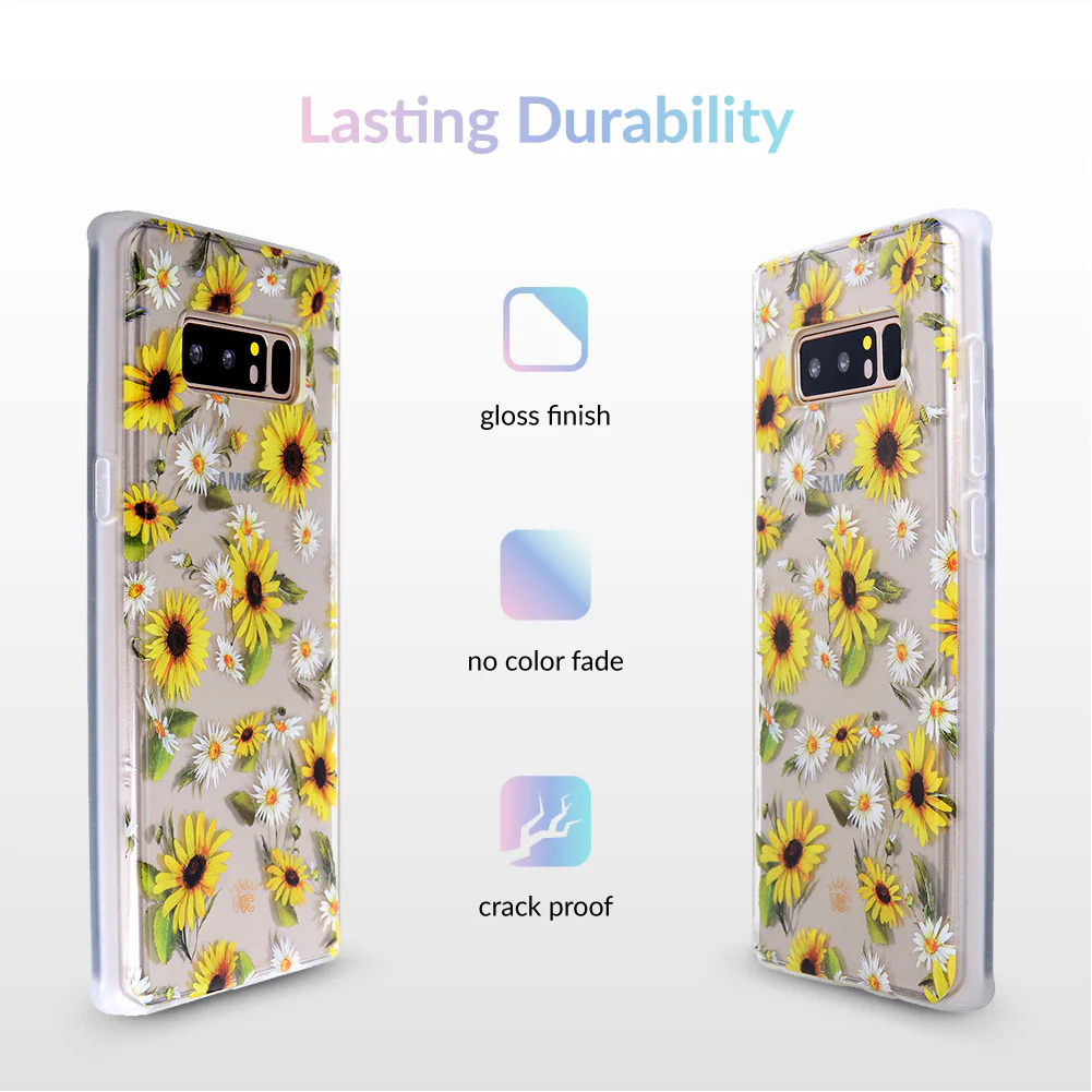 Sunflower Daisy Clear Samsung Galaxy Case - Image 29