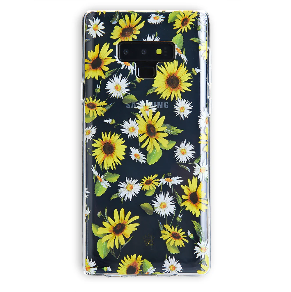 Sunflower Daisy Clear Samsung Galaxy Case - Image 31