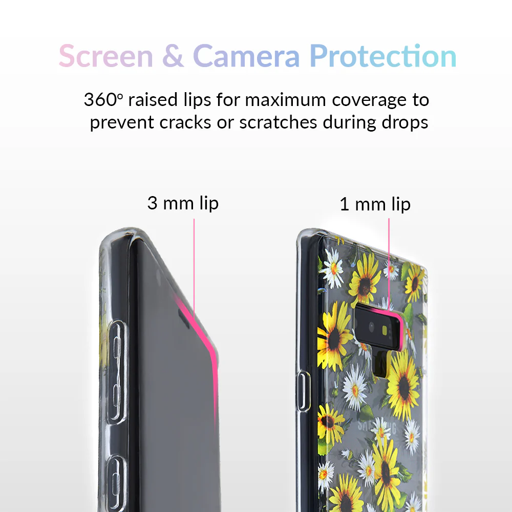Sunflower Daisy Clear Samsung Galaxy Case - Image 33