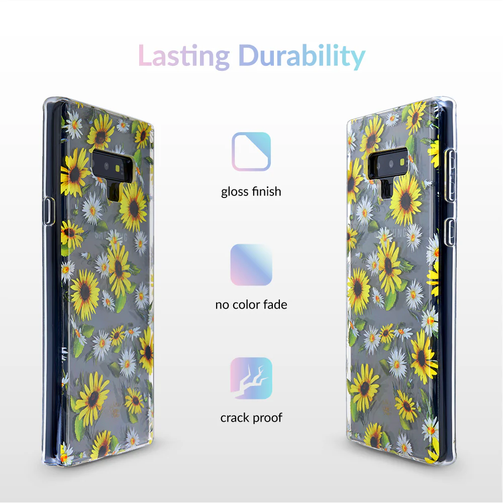 Sunflower Daisy Clear Samsung Galaxy Case - Image 35
