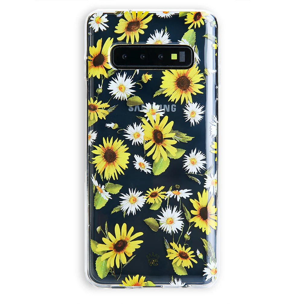 Sunflower Daisy Clear Samsung Galaxy Case - Image 43